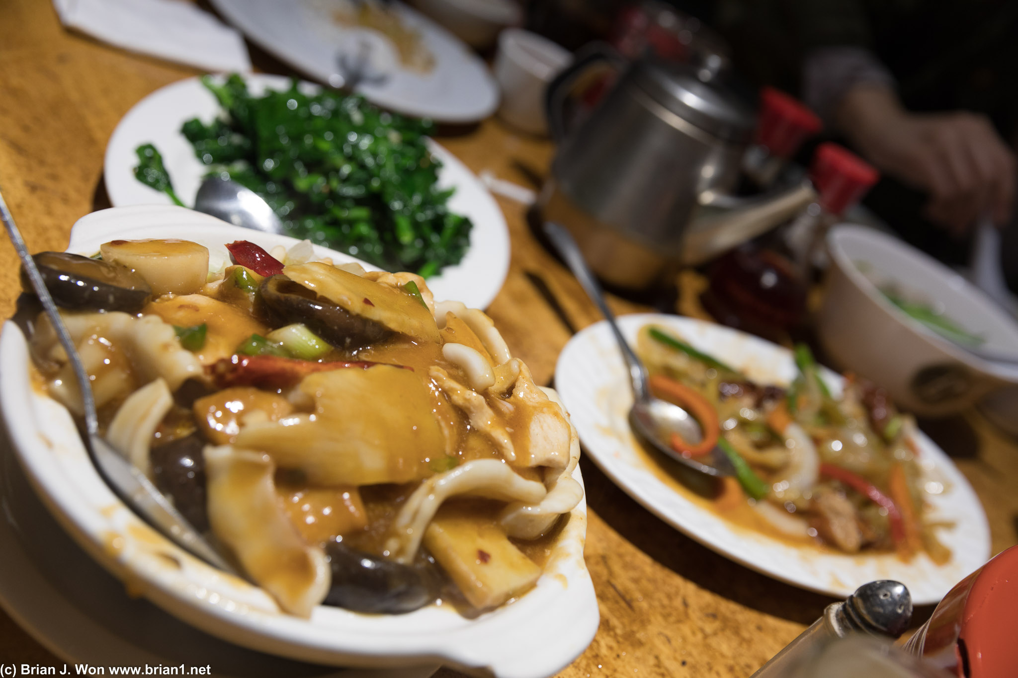 "Szechuan" hot pot wasn't very Szechuan at all. Beef tripe in background was NOM NOM NOM tho.
