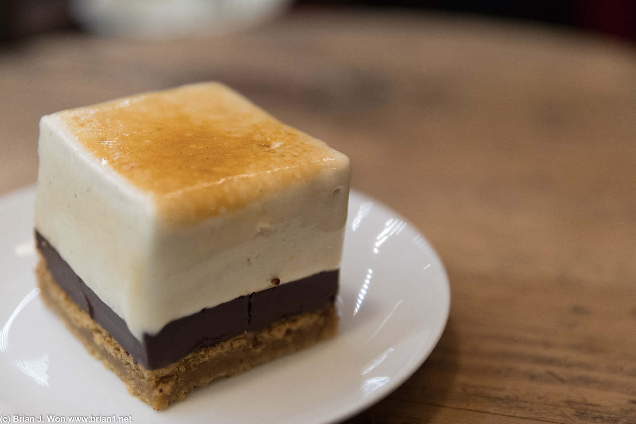 Might be the largest s'more I've ever seen.