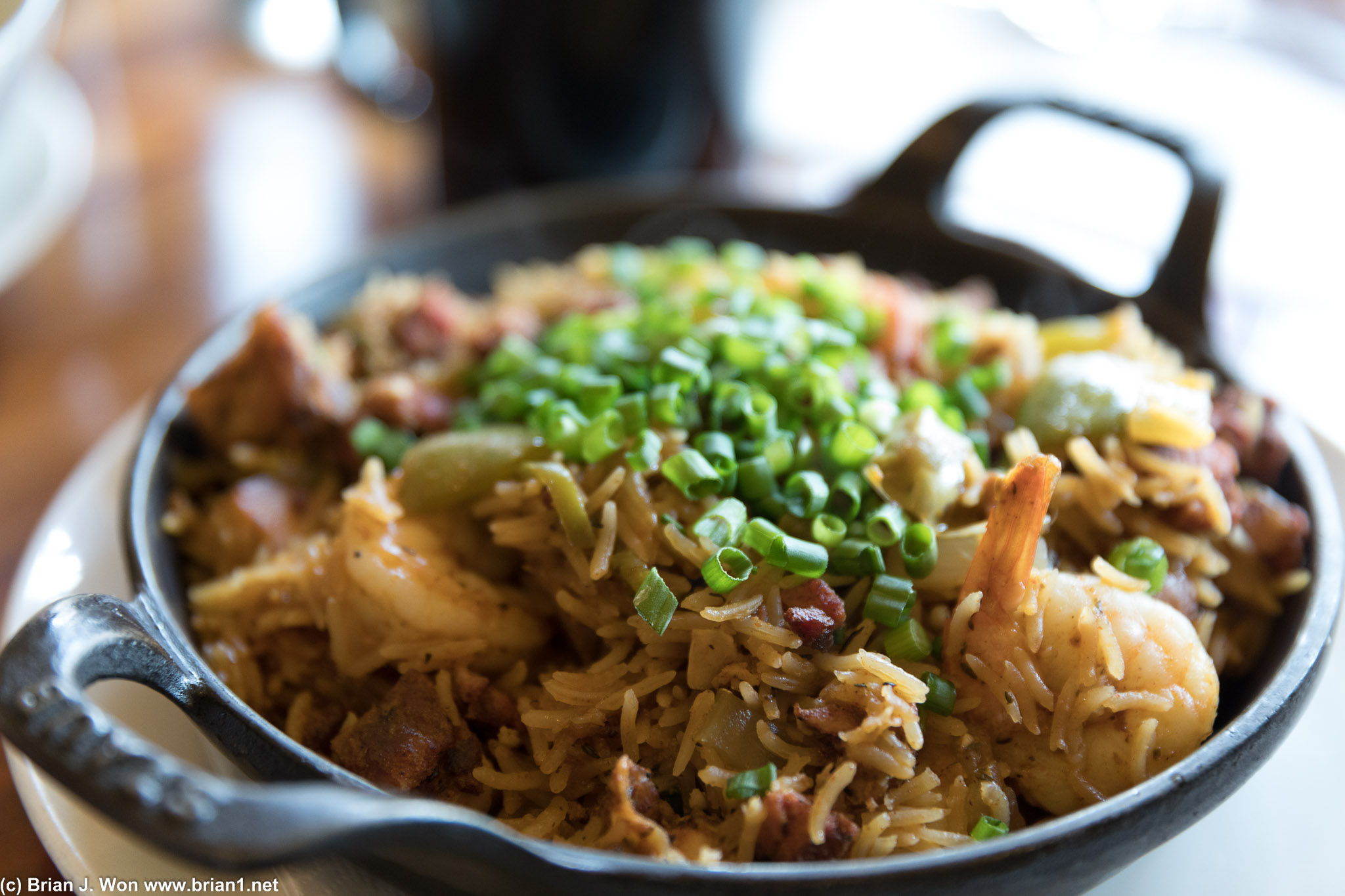 Jambalaya looked delicious.