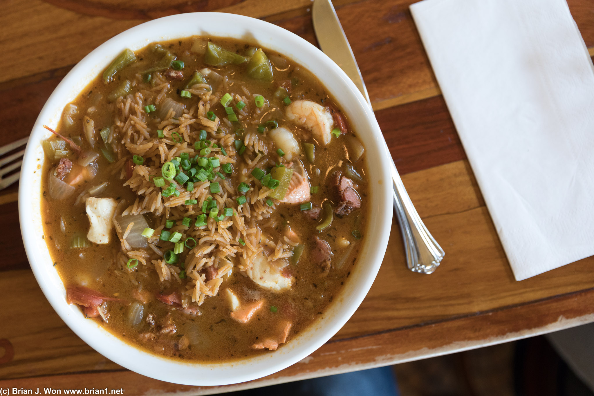 Not quite as sure about the gumbo, wasn't as spicy as expected.