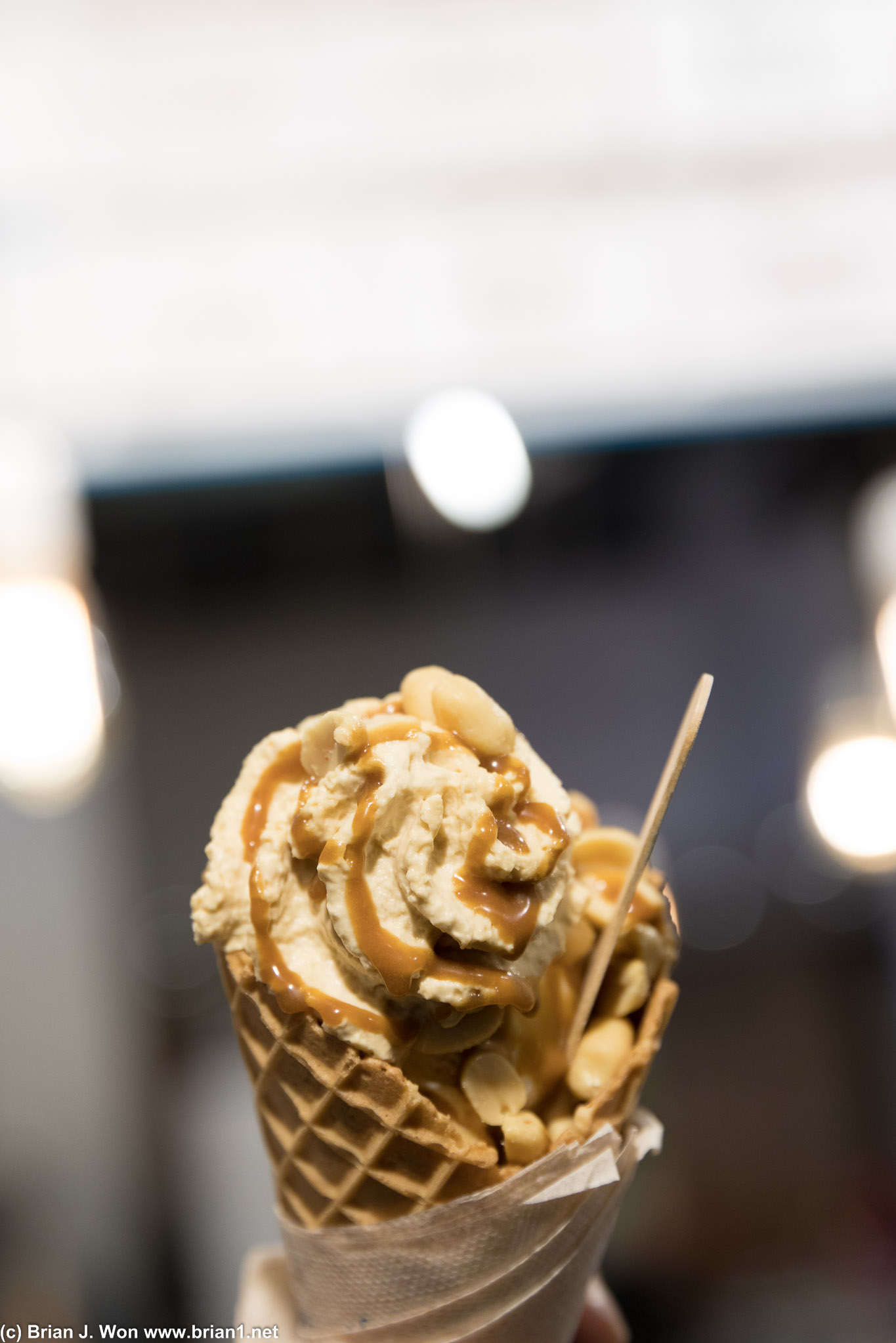 Nutty crunch peanut ice cream at Murphy's. It's a little ridiculous!