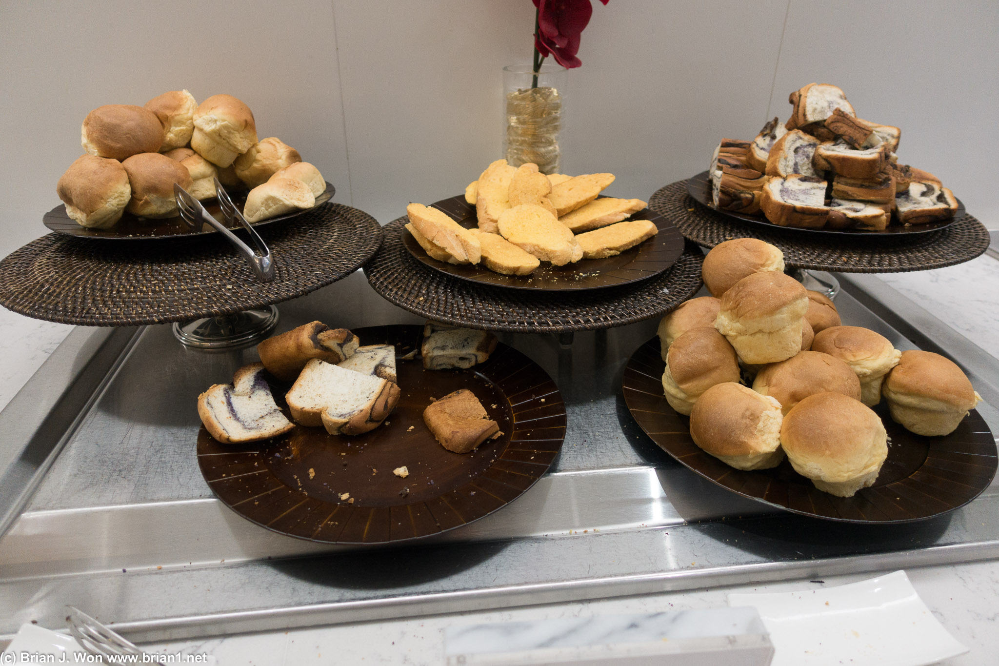 Hawaiian bread, taro bread, biscotti, dinner rolls. Uhh sure.