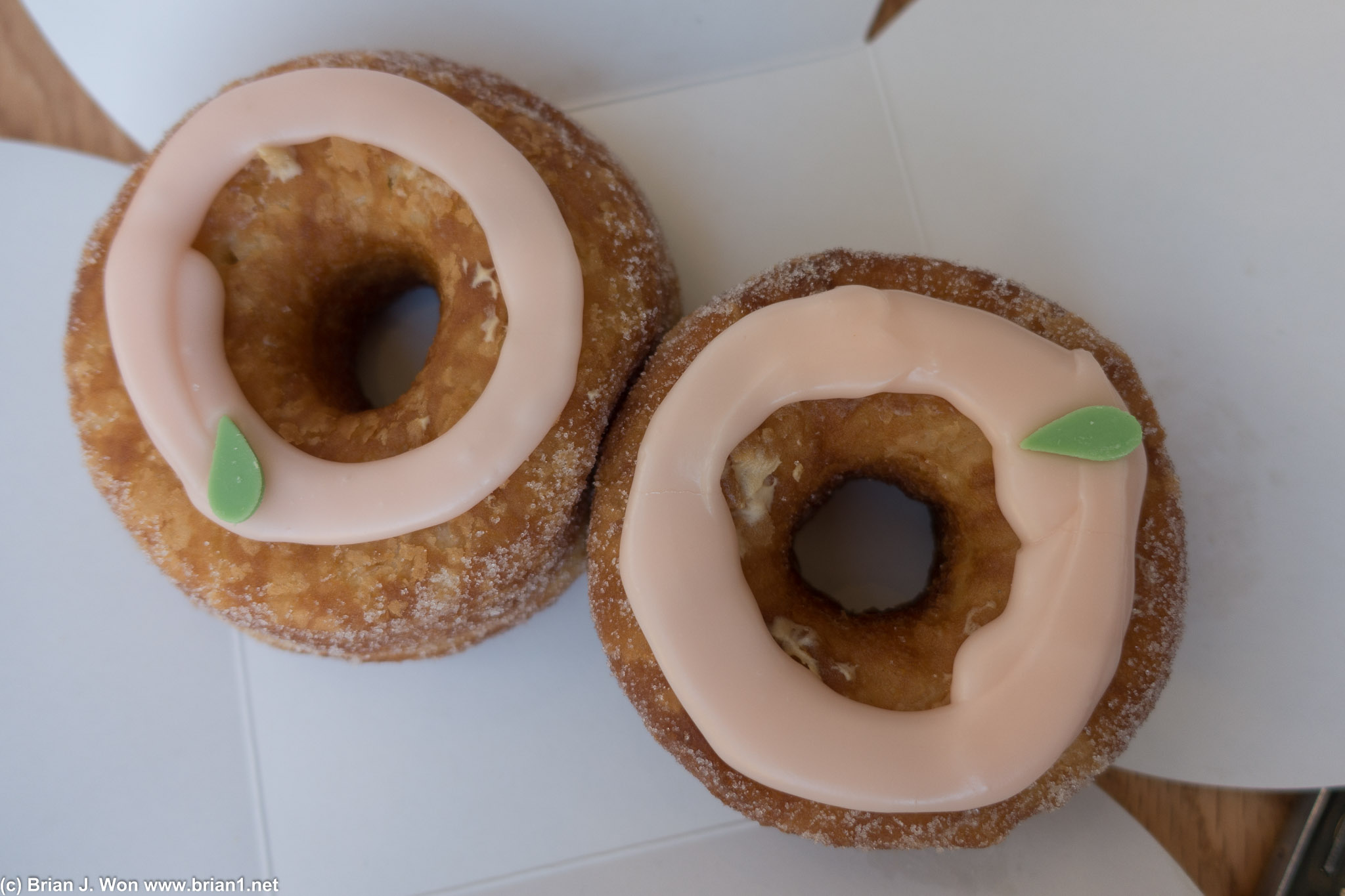 White peach muscovado is this month's flavor. So good.