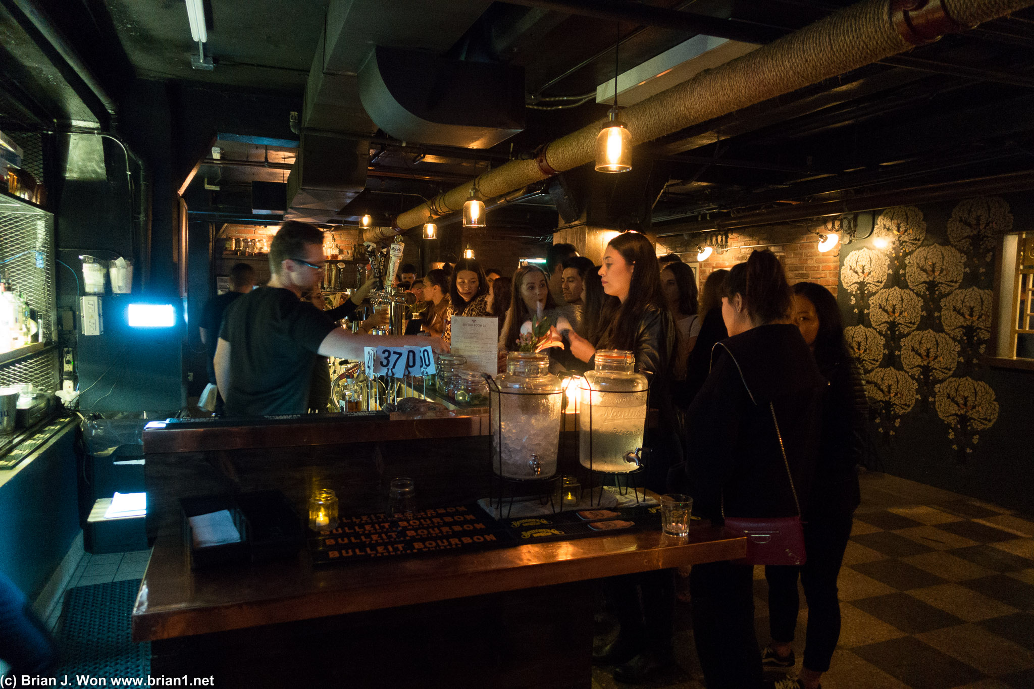 The bar.