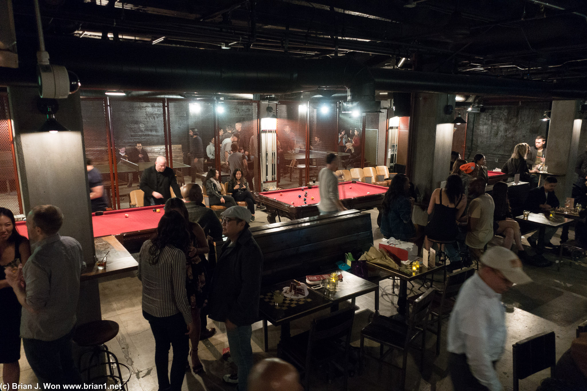 The main seating area-- pool, ping pong, chess, darts...