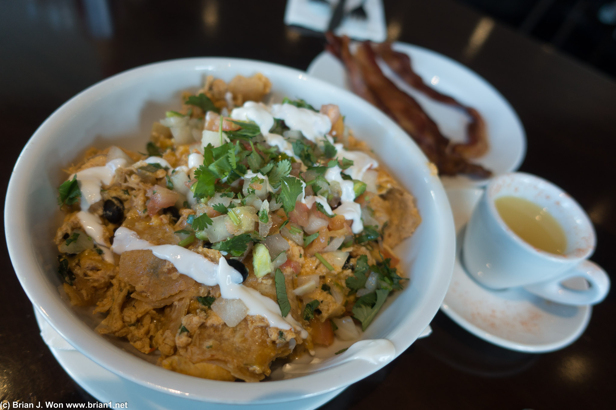Chilaquiles. A little too healthy of a take on it.