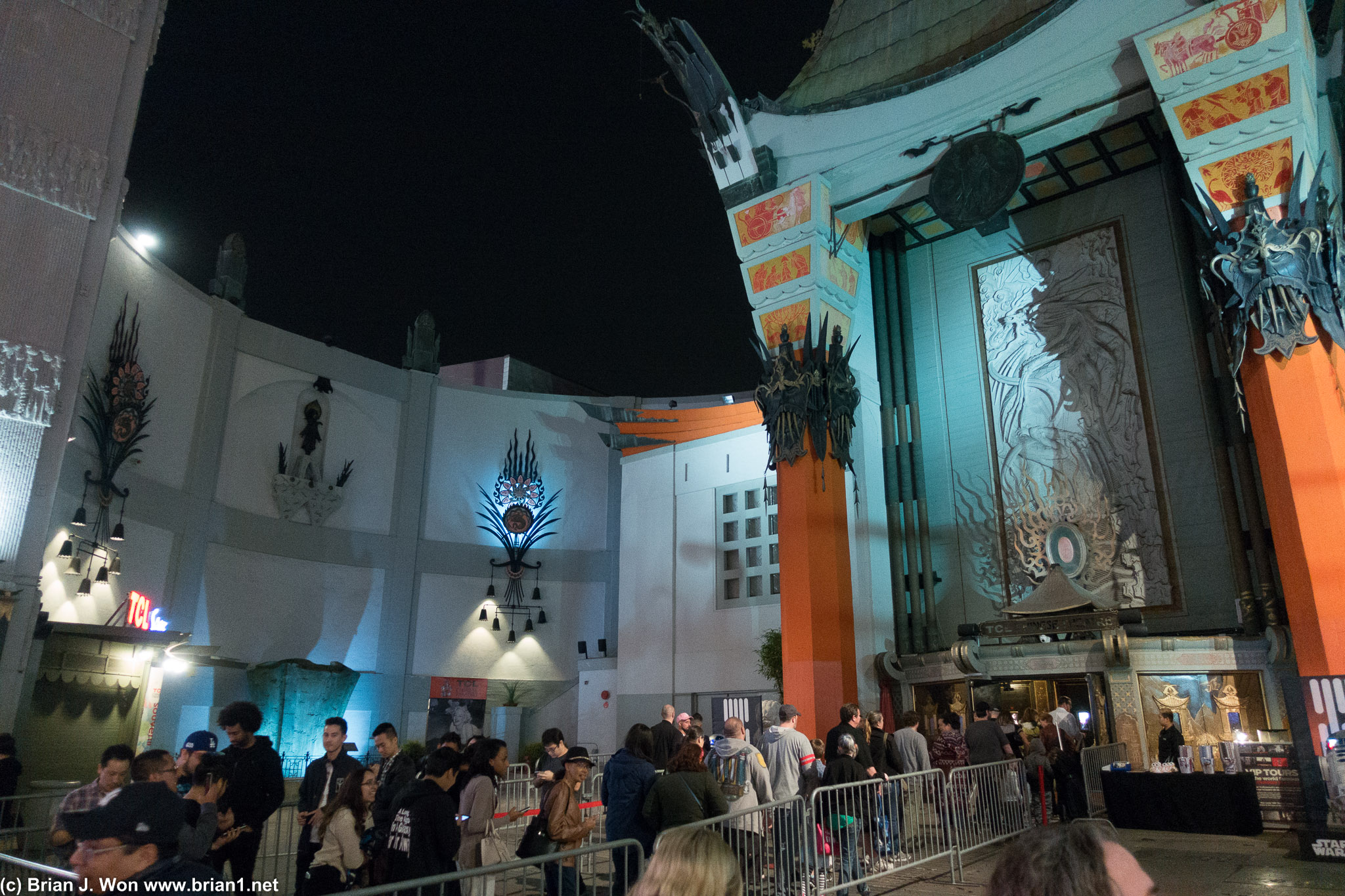 Opening weekend lines at the TCL Chinese Theater.