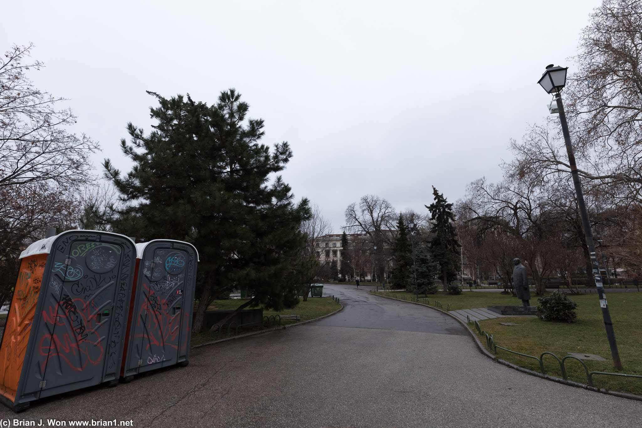 Welcome to Bulgaria. Here's the porta-potties.