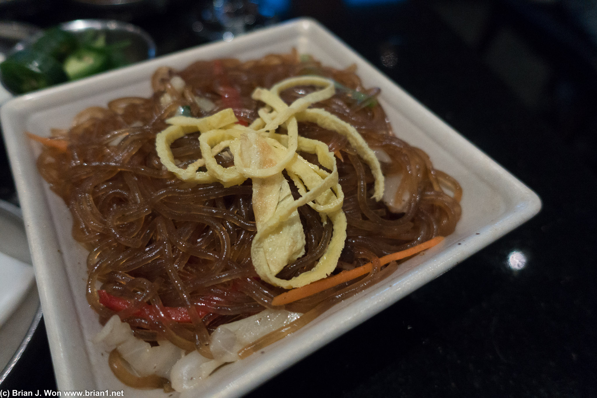 Japchae. Quite good.