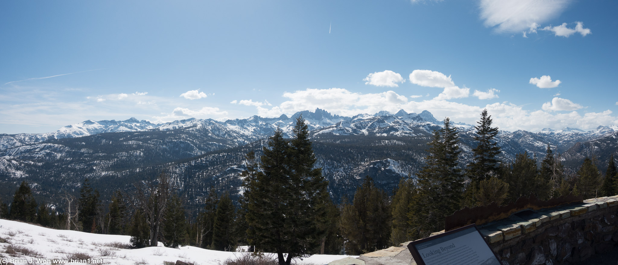 The Minarets in the distance.