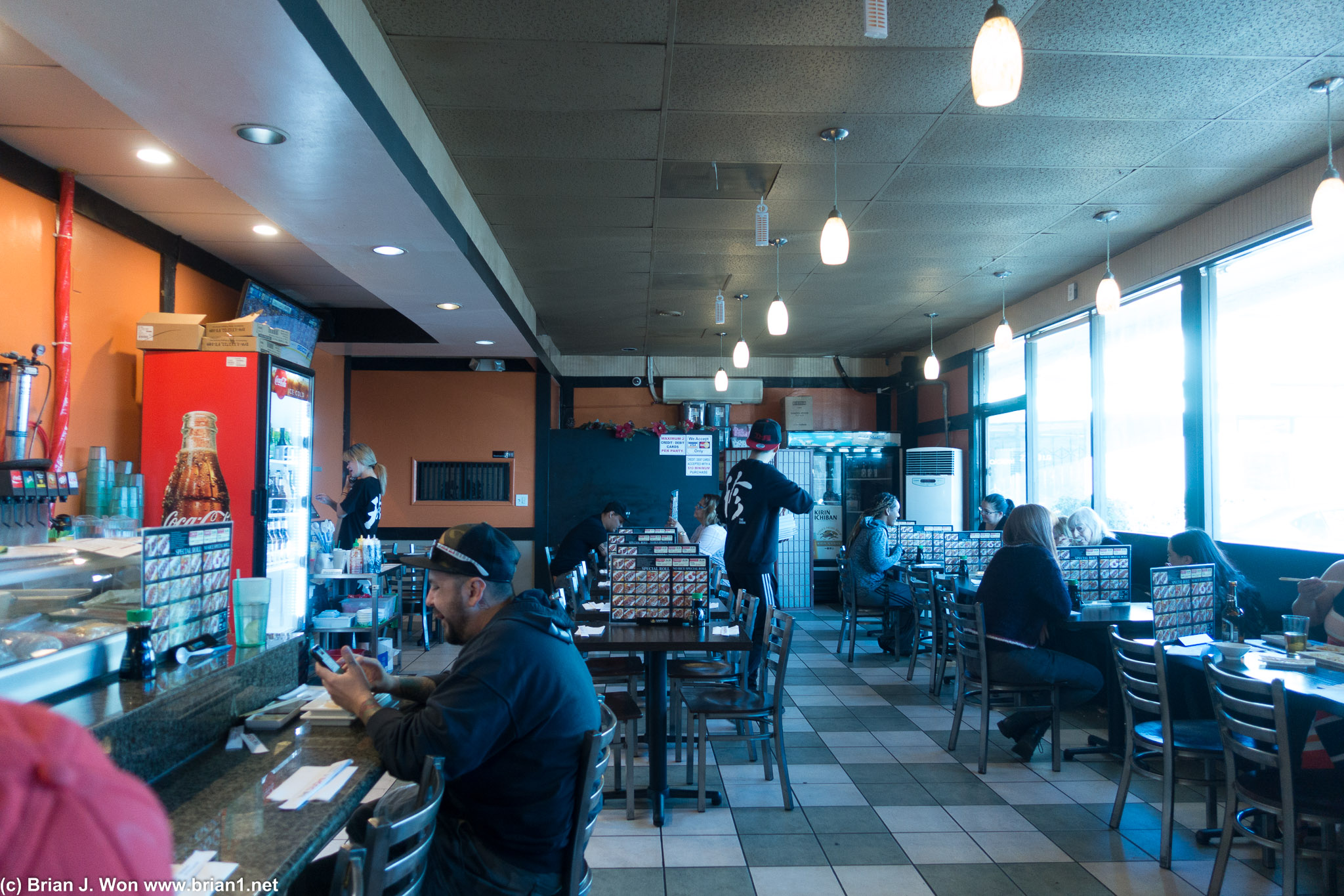 Typical strip mall sushi joint, only AYCE.
