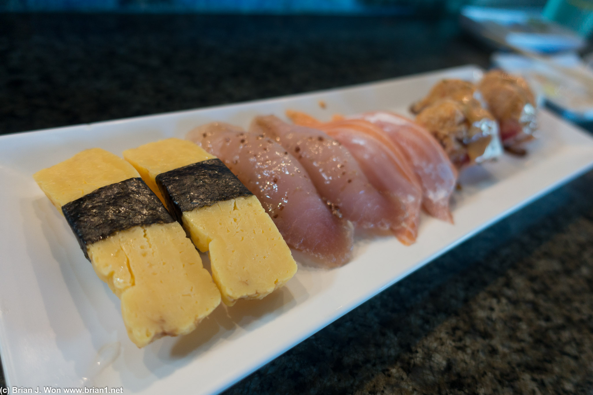 Albacore was bland, too.