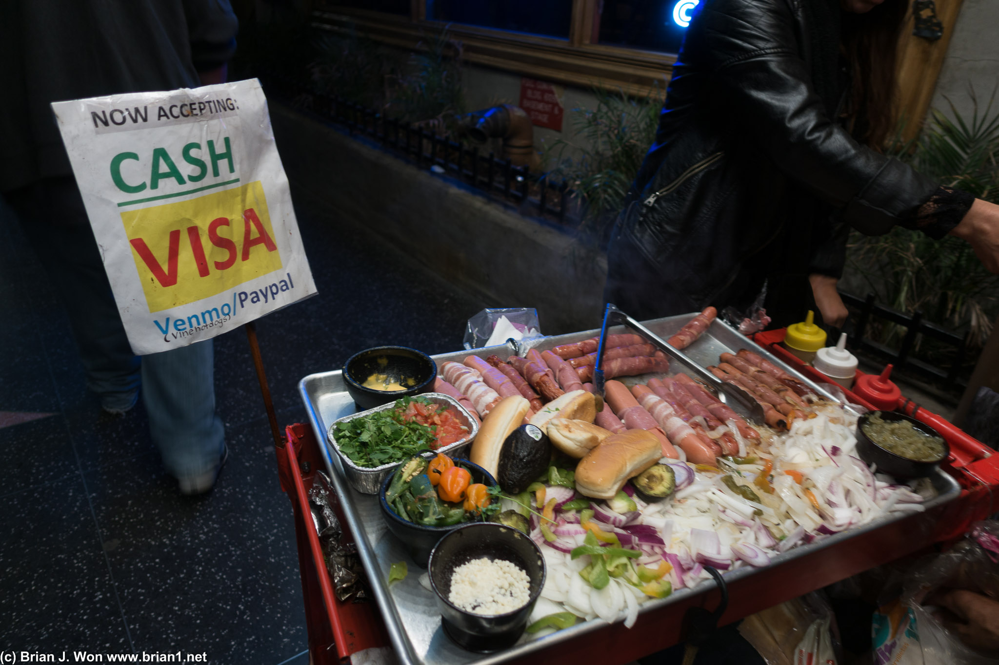 Hot dog carts accept Venmo and Paypal now?