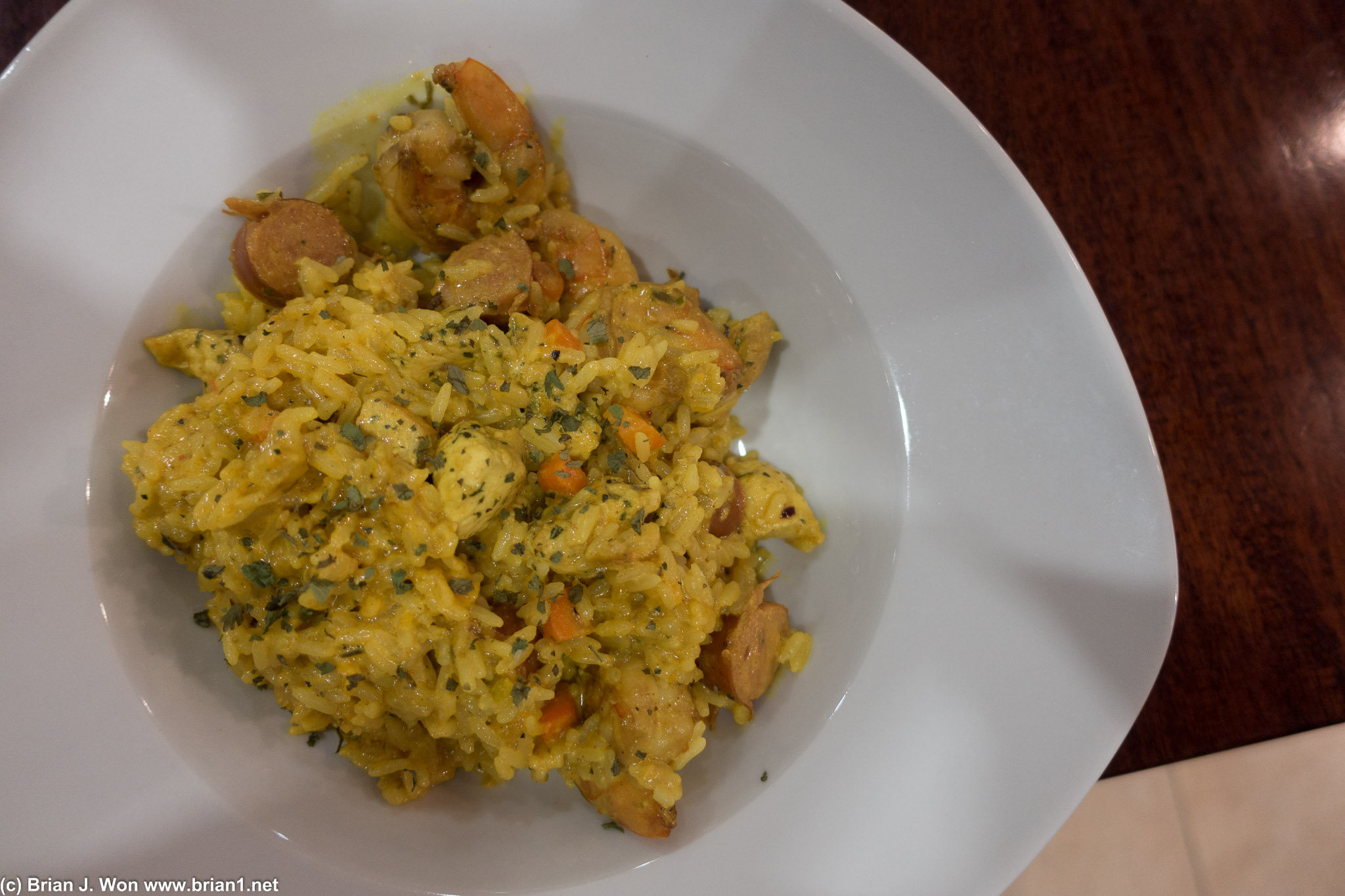I think this was curry? They said it was spicy. I was not impressed. (aka: hotel food FTL.)