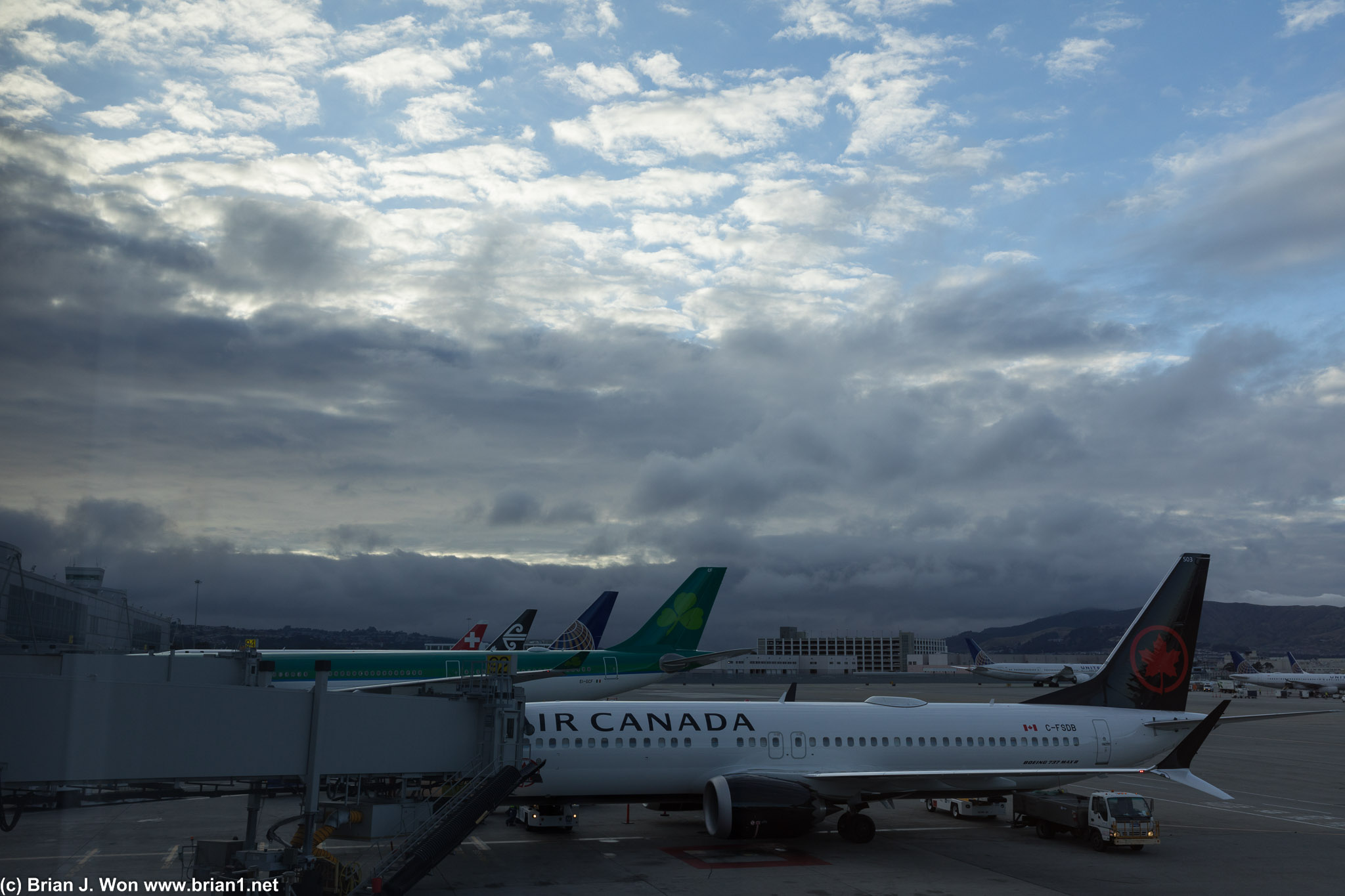 Air Canada 737 MAX 8 at SFO.