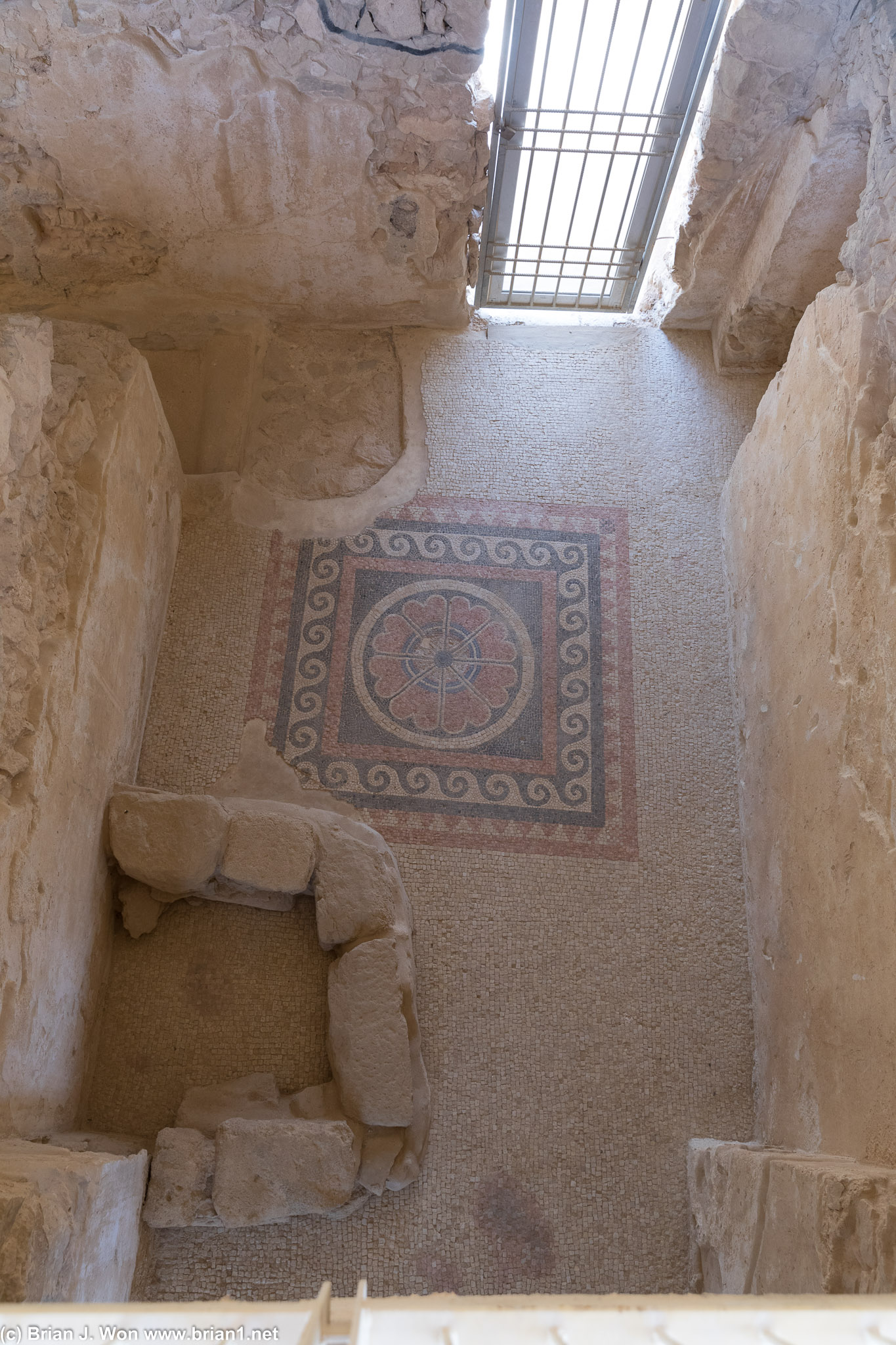 Intricate tile floors.