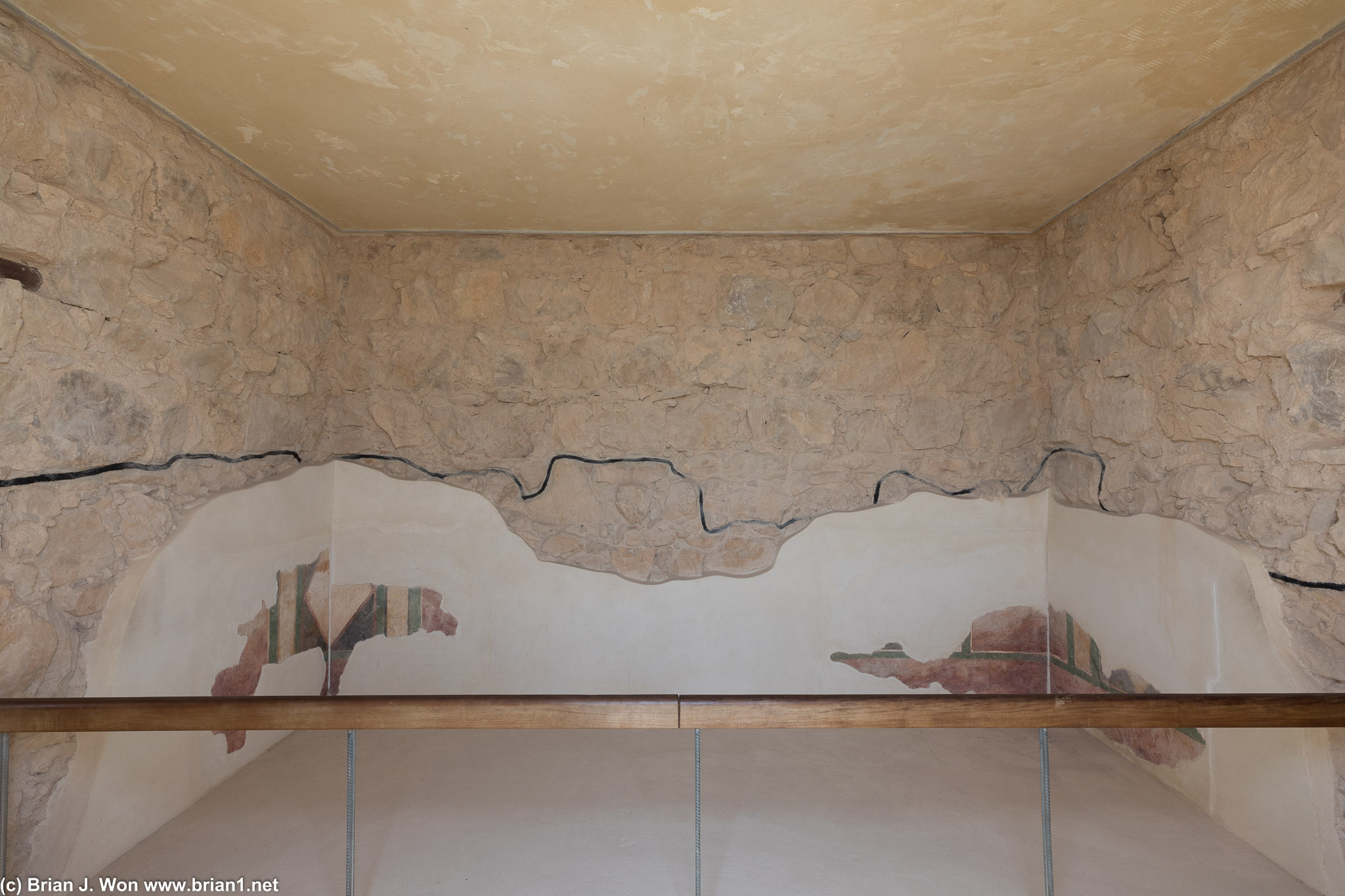 One of the few fully-restored rooms.