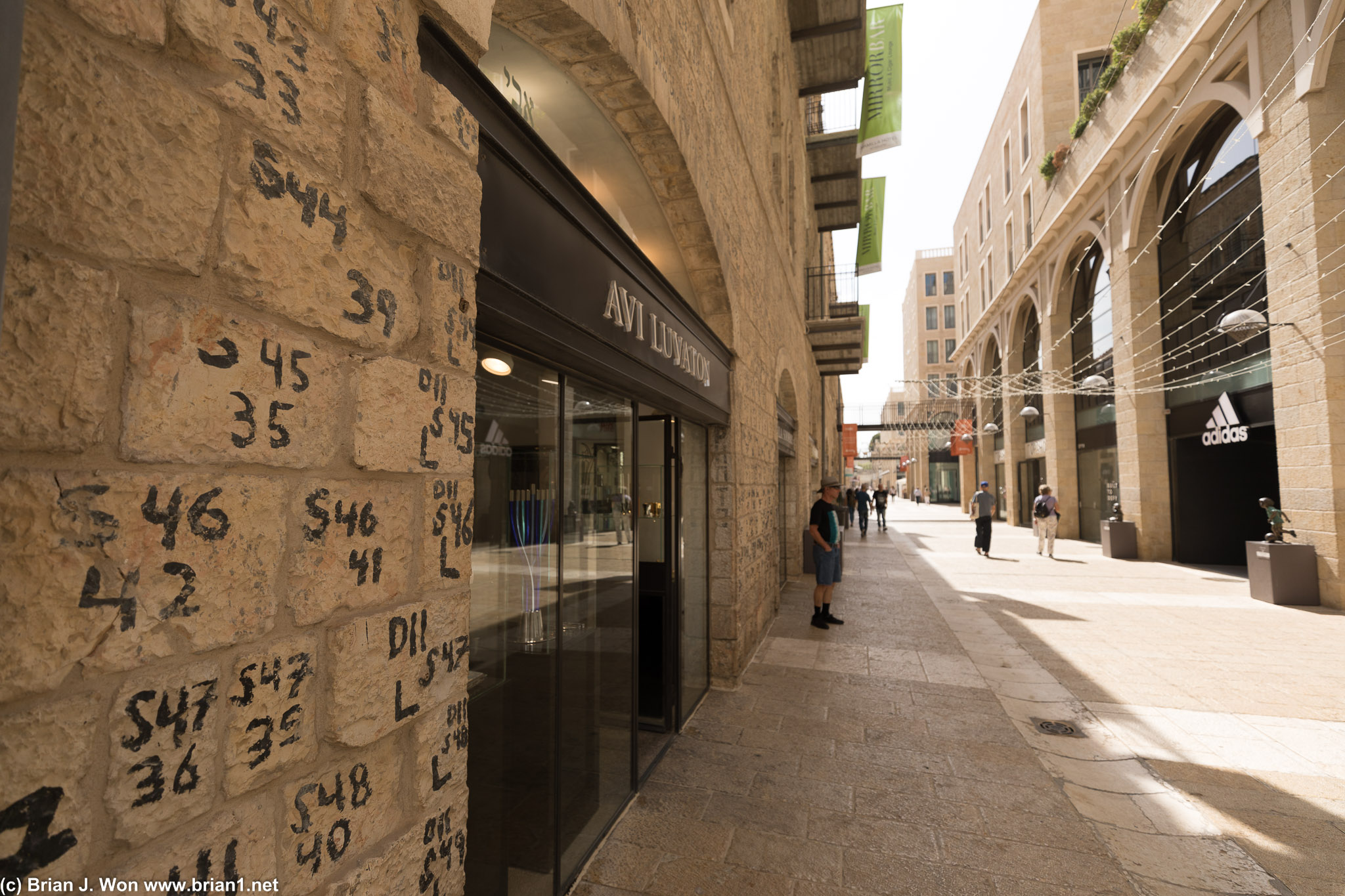 None of the shopkeepers we talked to had any idea what the numbers on the bricks meant.
