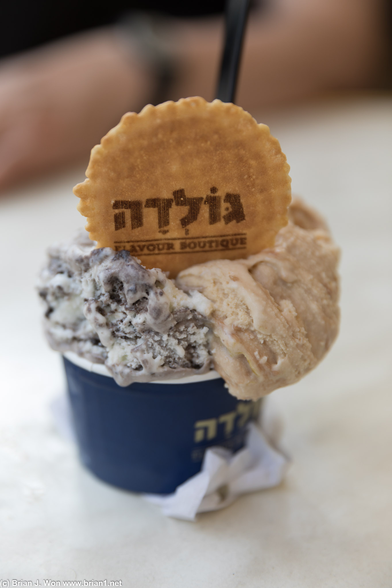 Overflowing ice cream!