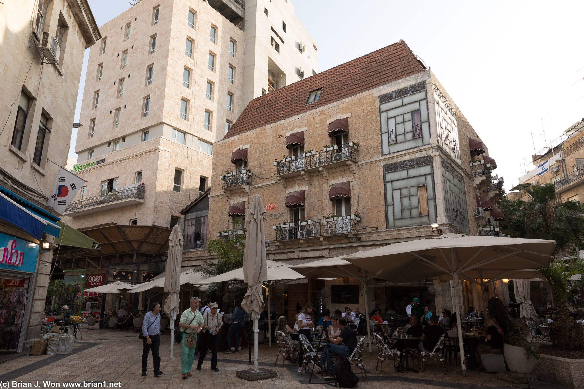 Downtown Triangle in Jerusalem.