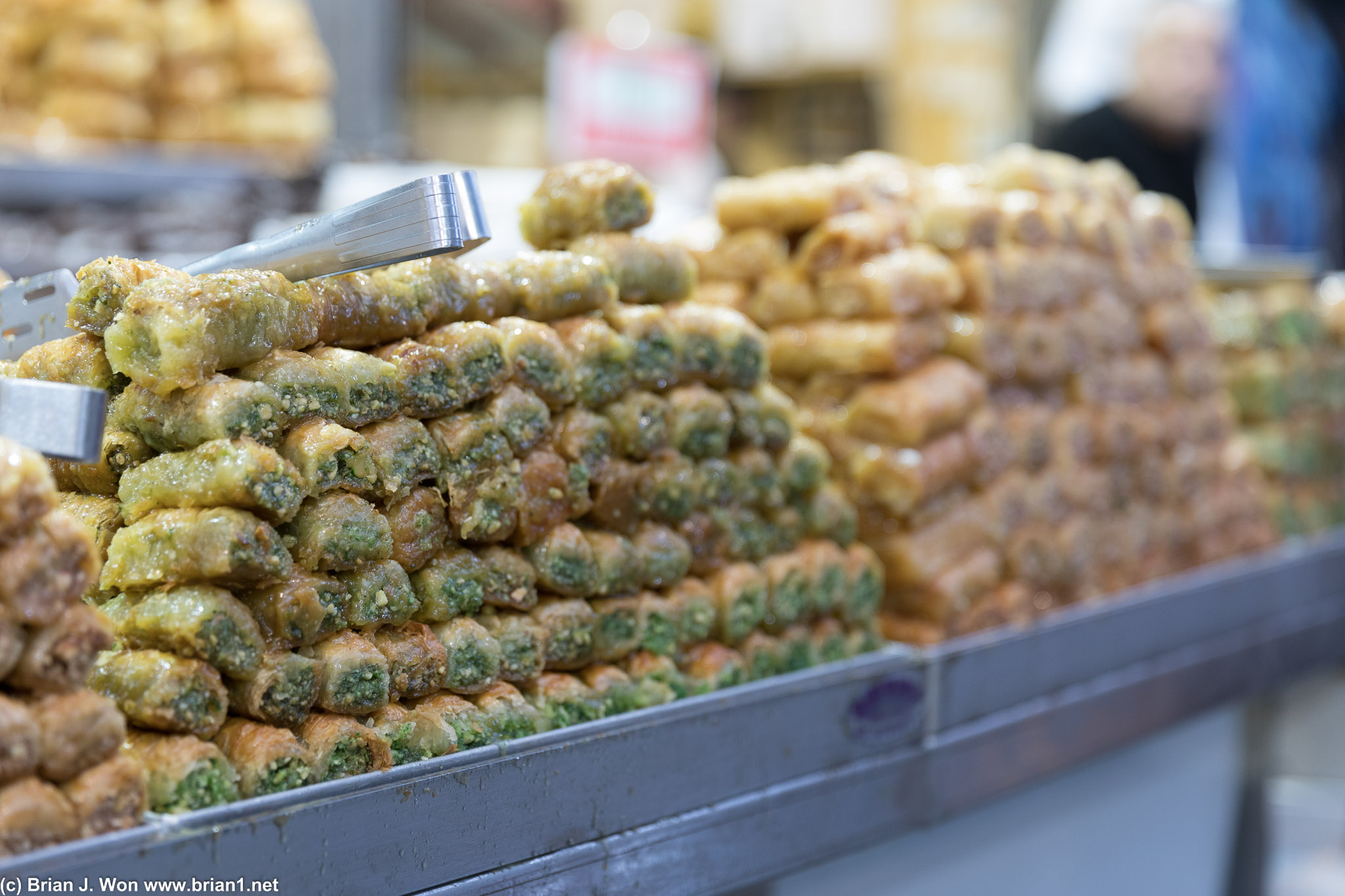 Piles of baklava.
