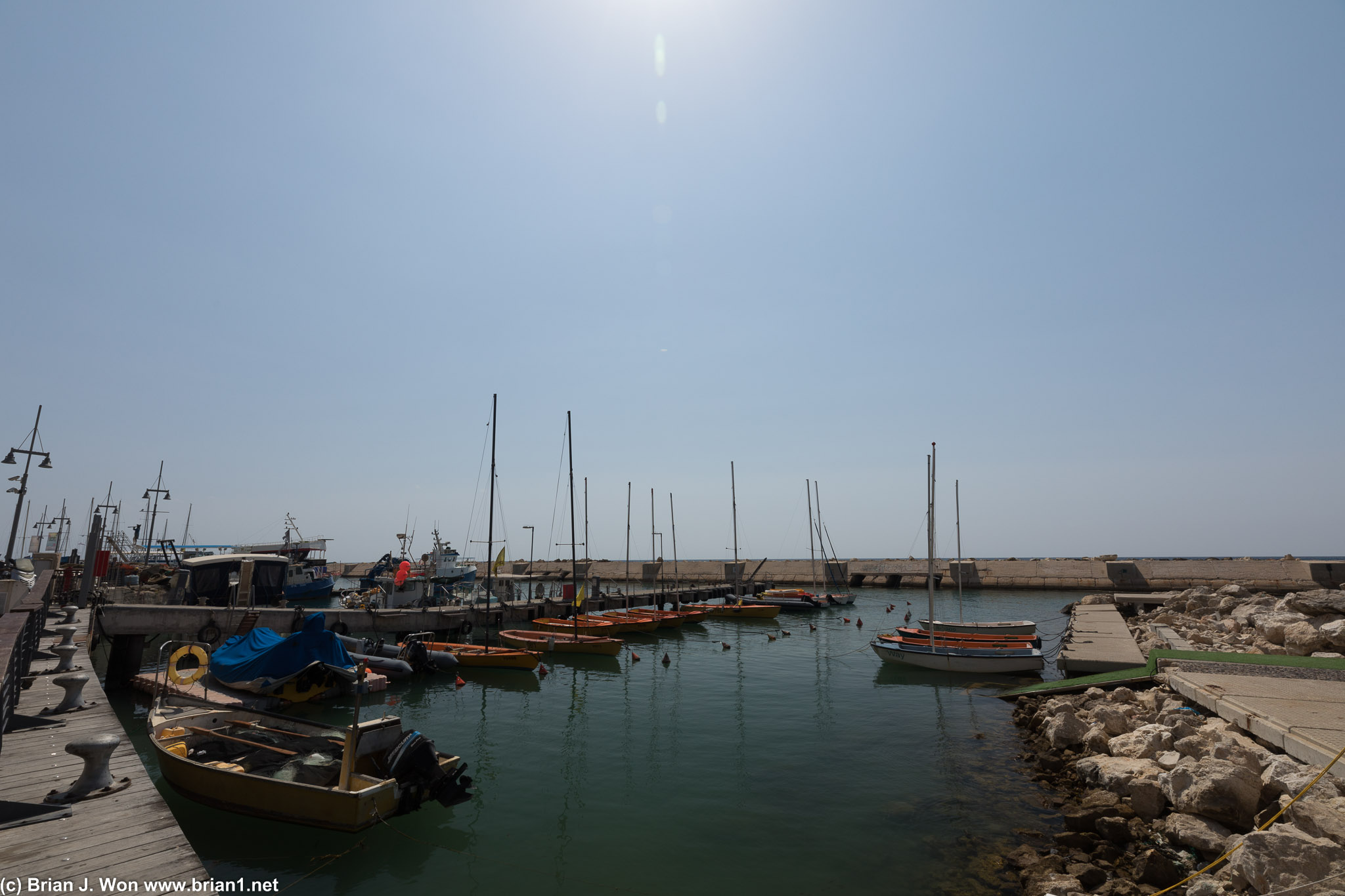 Jaffa marina.