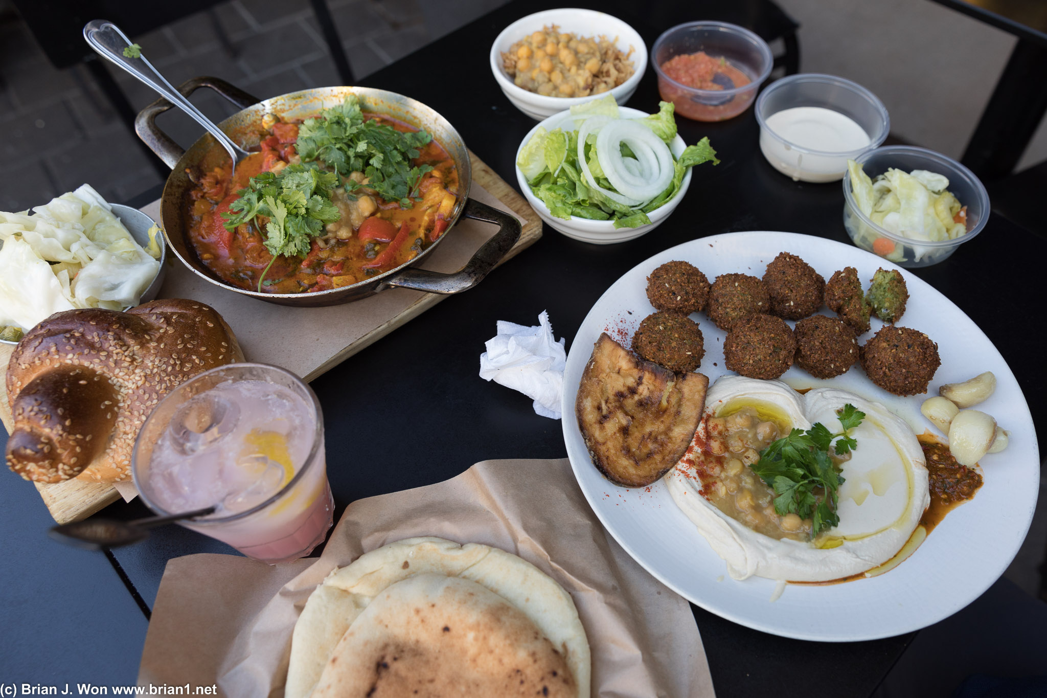 Falafel was amazing.