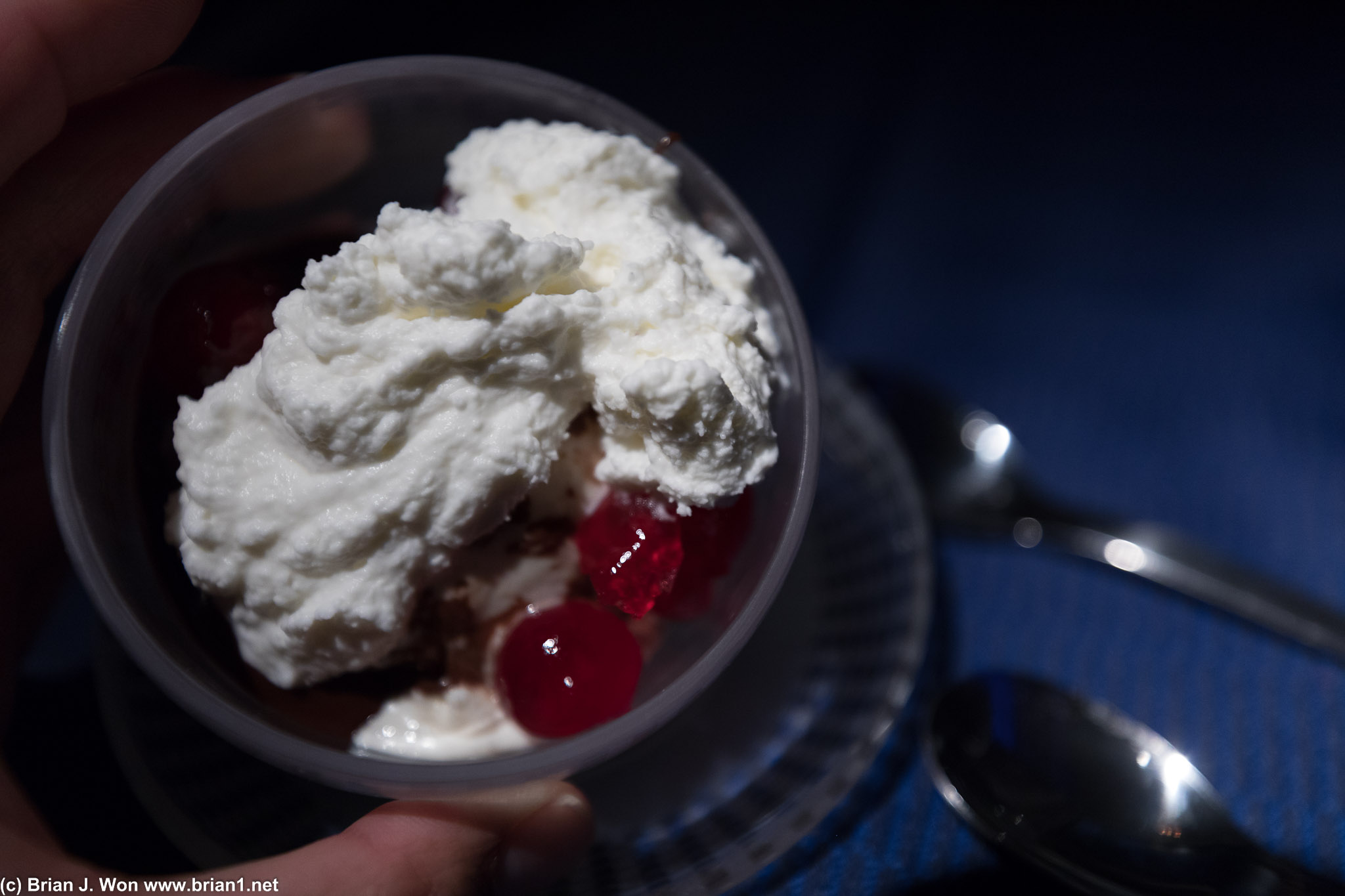 Ice cream sundae came out before my main course. So much fail. (and it's not exactly served with care...)