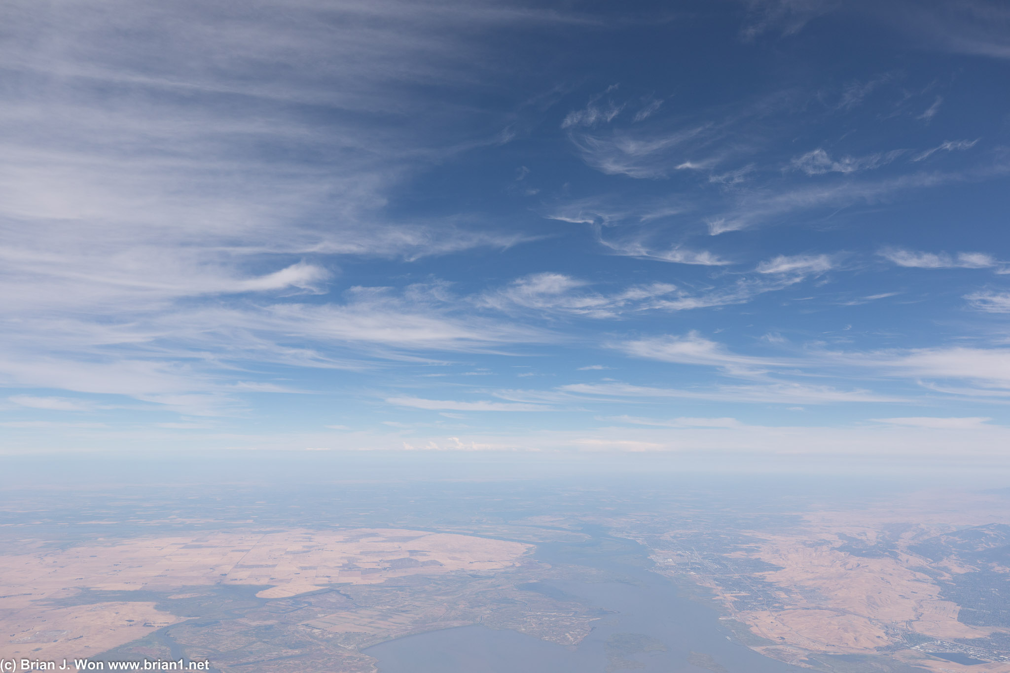 Unusually beautiful skies over the Bay Area today.