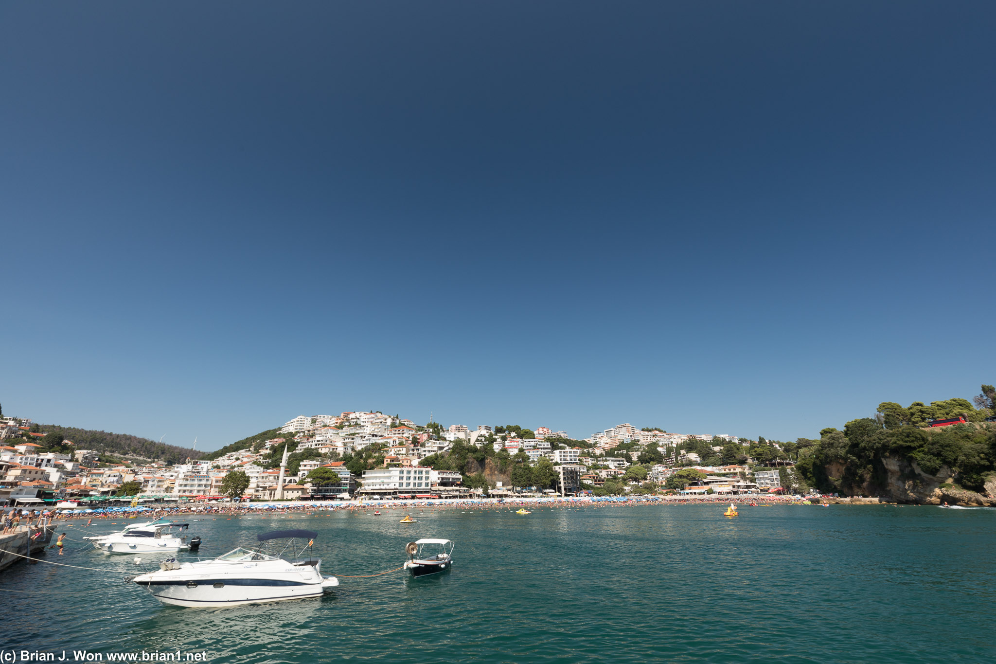 Looking back at the bay.