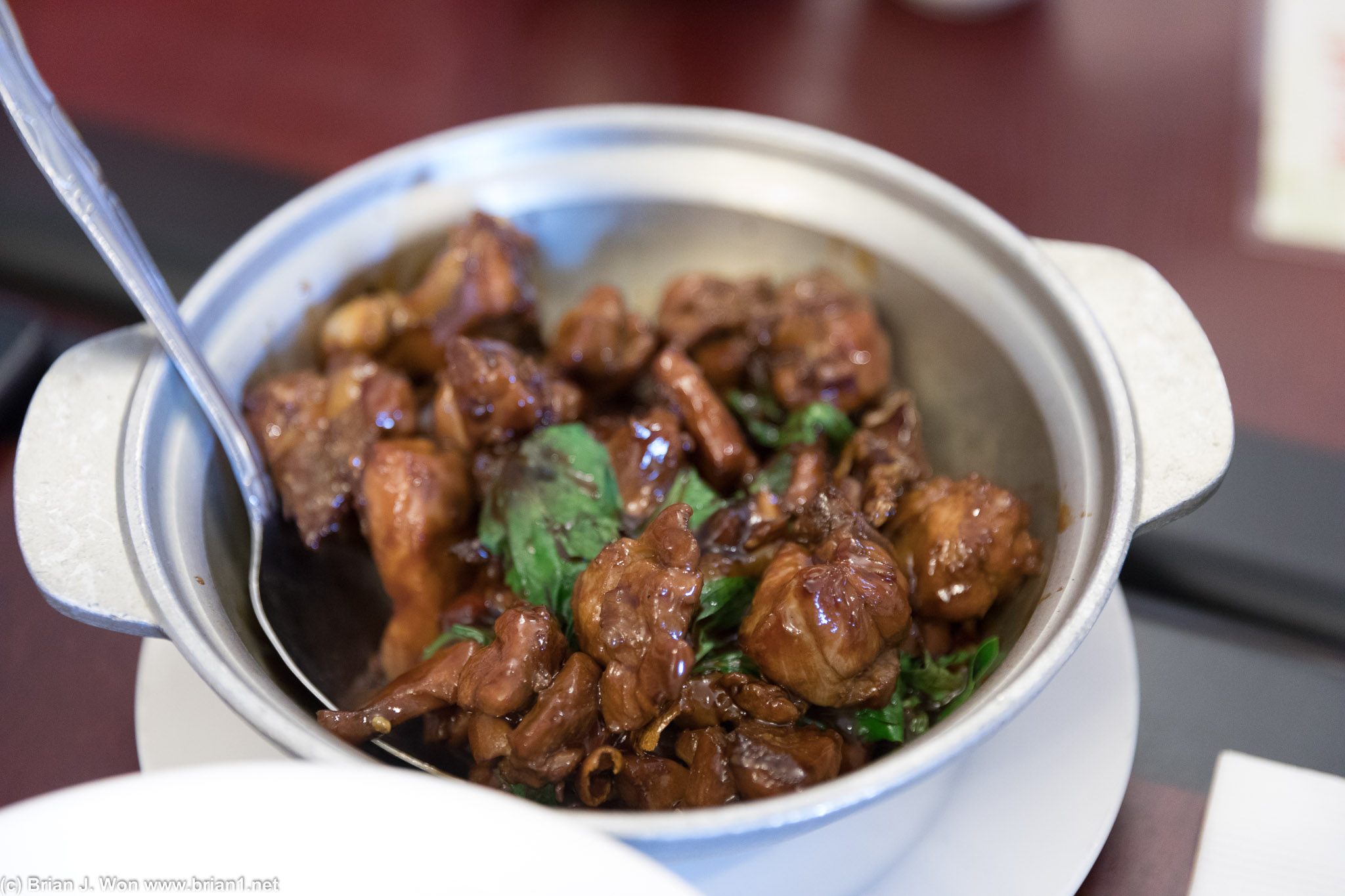 Three cup chicken.
