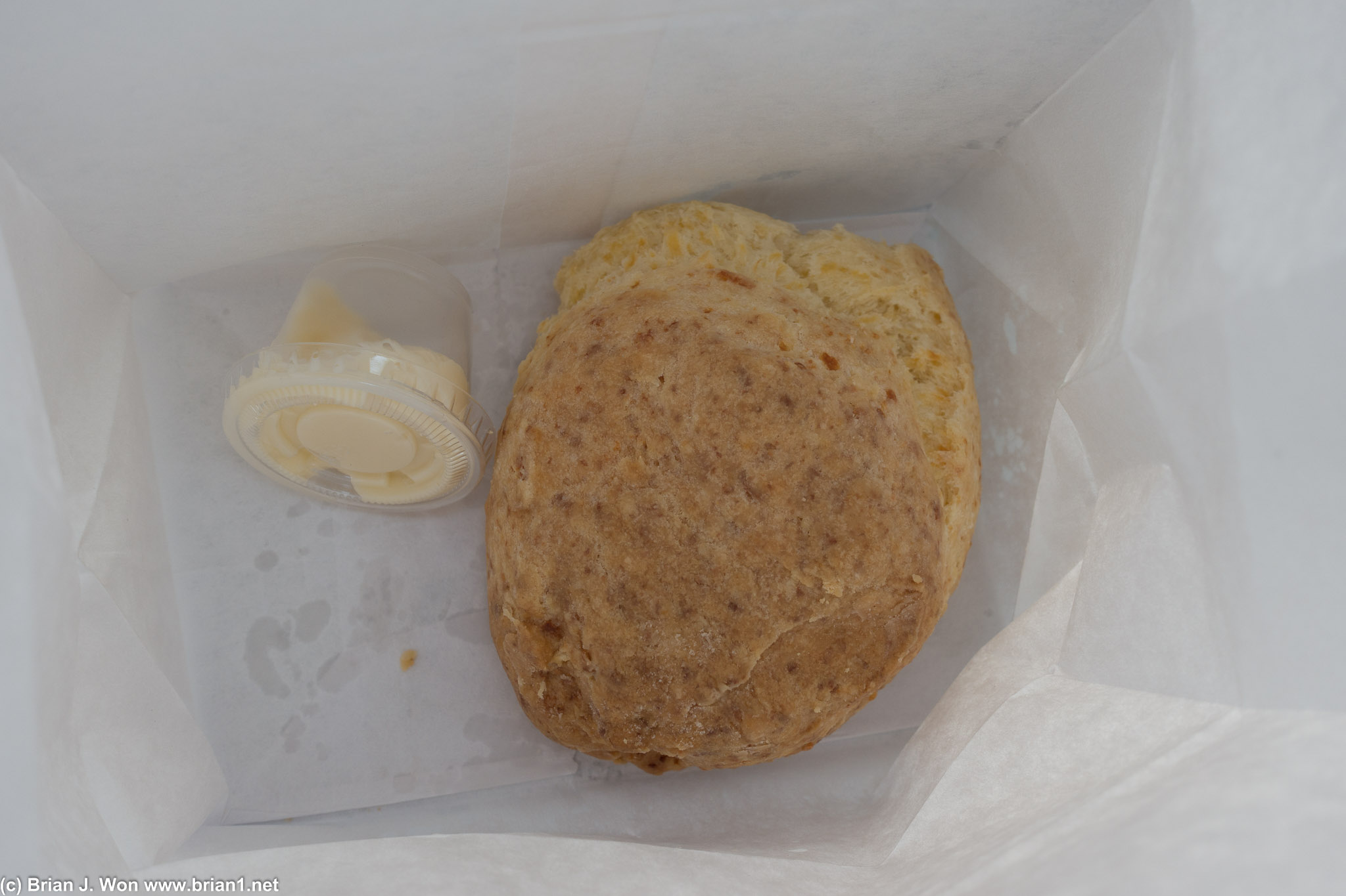 Biscuit was not as good as the store... maybe it dried out a bit?