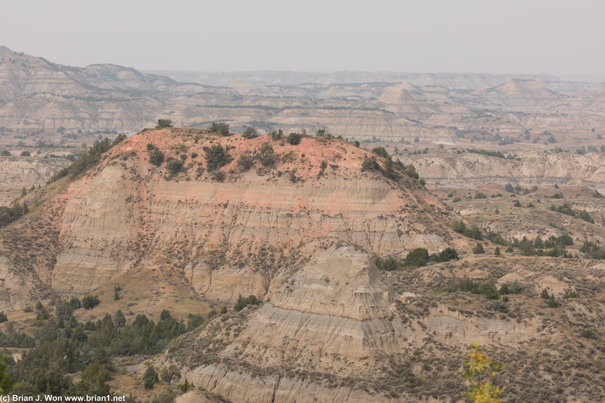 Badlands at Painted Canyon.