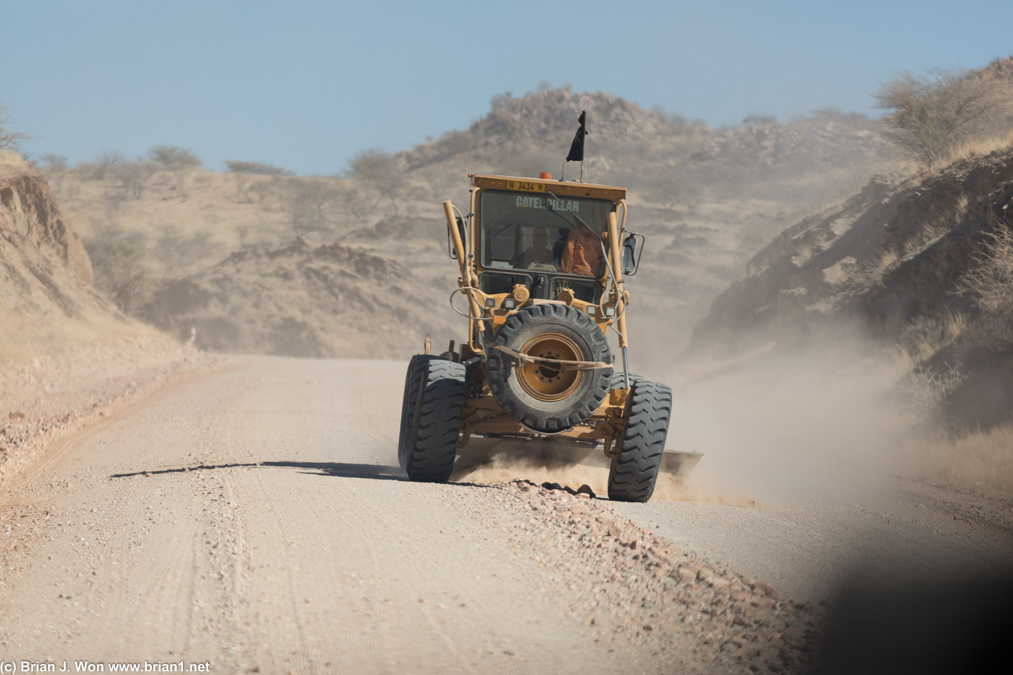 Even major secondary highways here are dirt. At least they're smooth, well-maintained dirt.