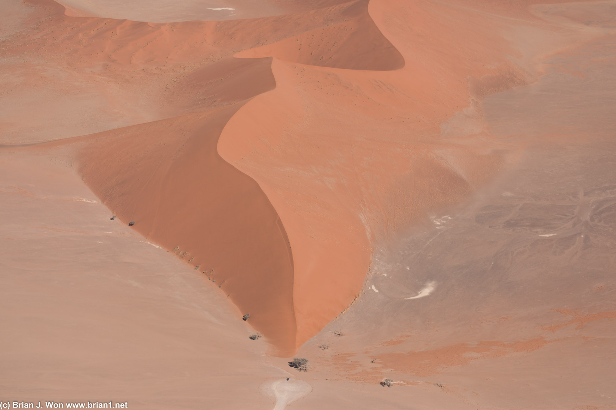 Dune 45 looks much more dramatic from the air.