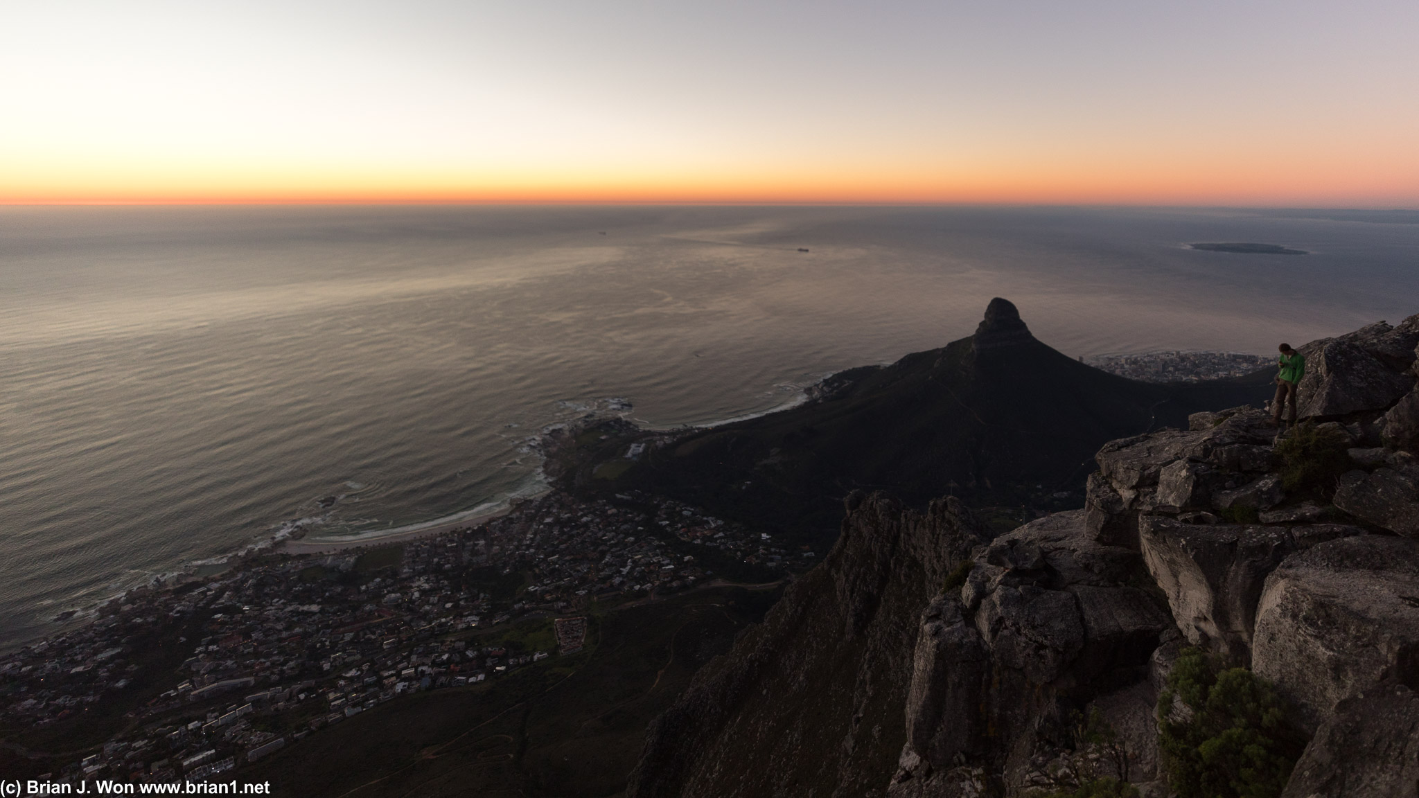Lion's Head at sunset.