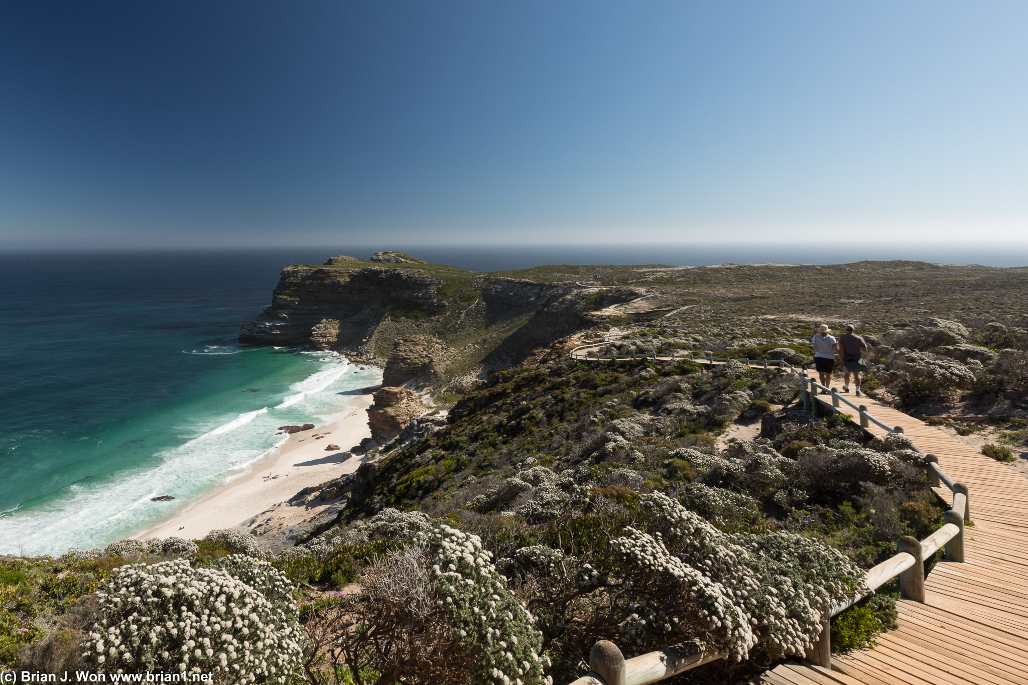 Starting the hike from Cape Point to Cape of Good Hope.