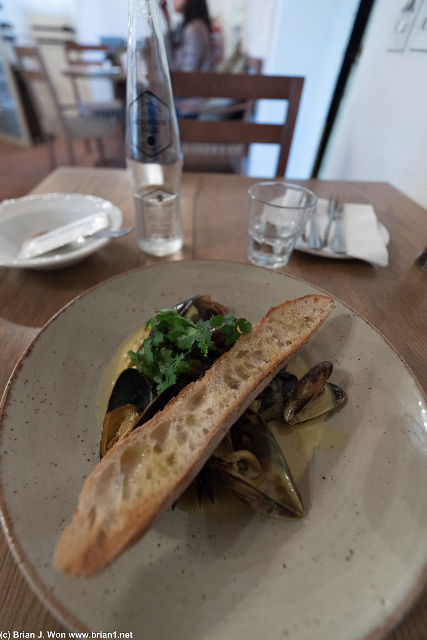 Mussels for lunch at Jonkershuis, one of two restaurants at Groot Constantia.