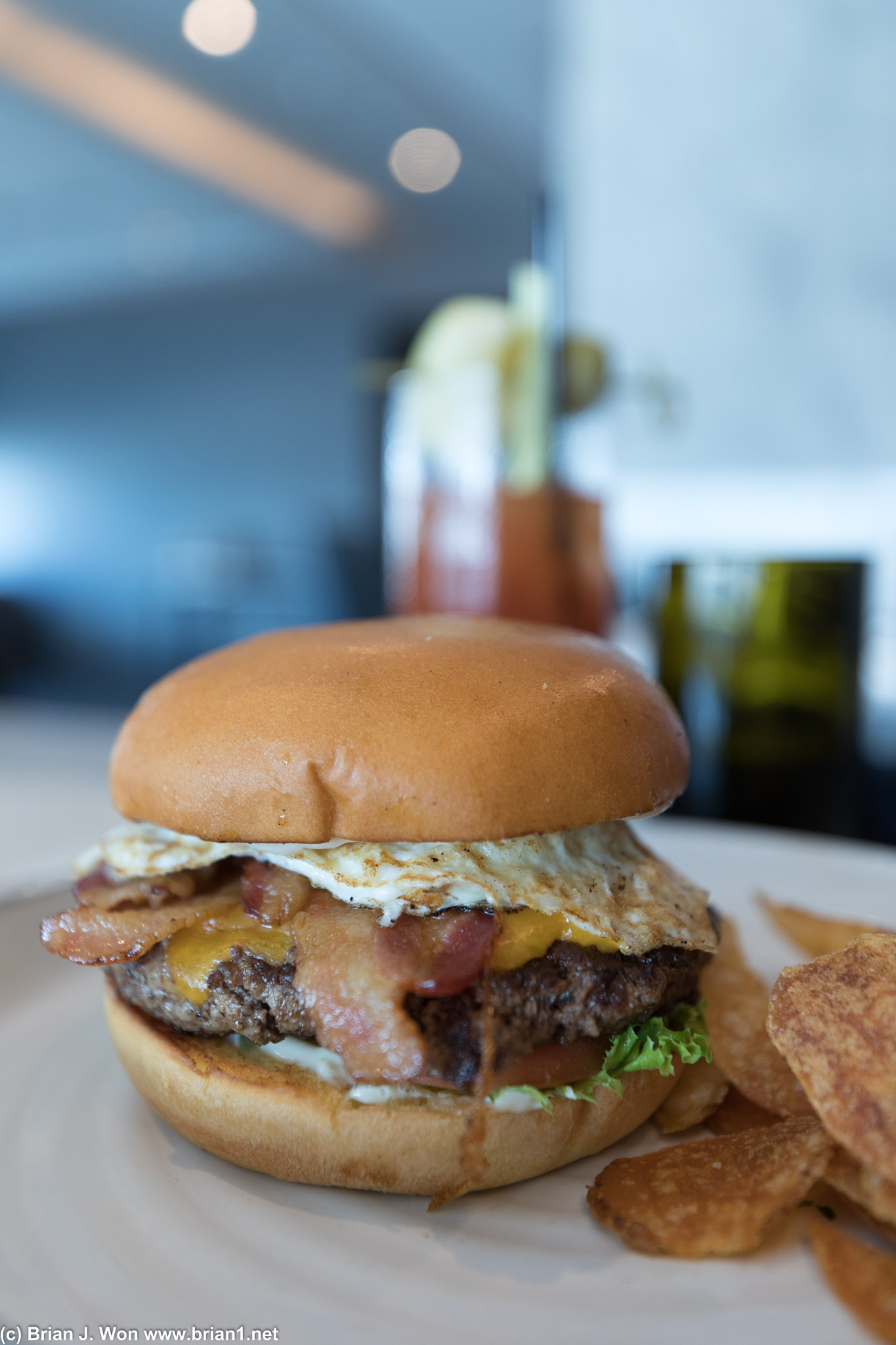 Polaris lounge burger. Aka they forgot to feed me breakfast on the plane. o_0 #customerservicefail