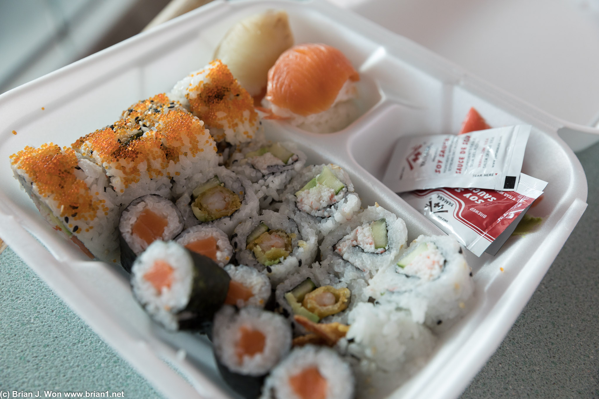 Pretty bad sushi.