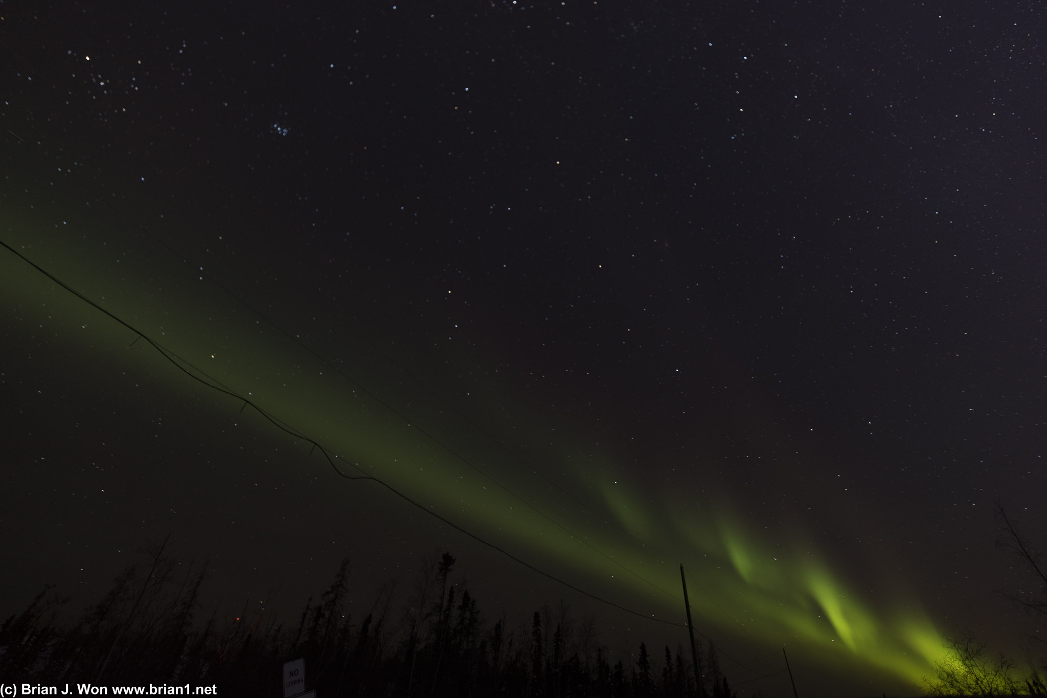 The Northern Lights started off big tonight.