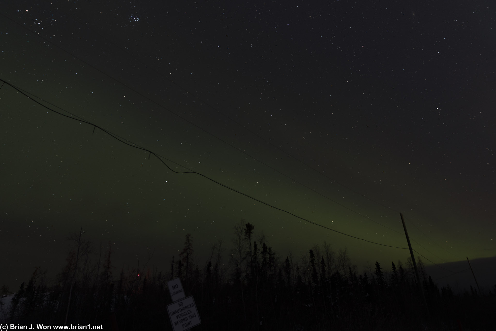 And calling it a night to one of nature's most beautiful sights.