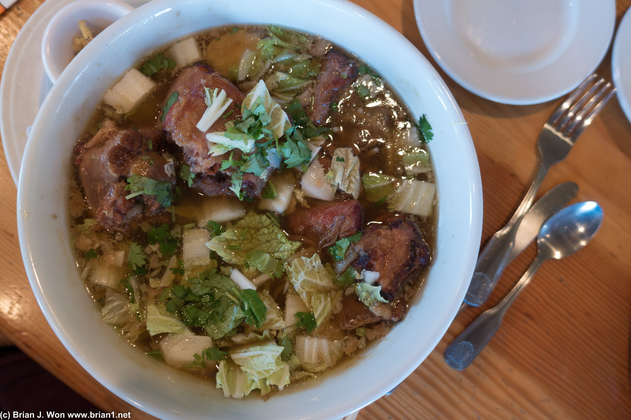 Ox tail saimin.