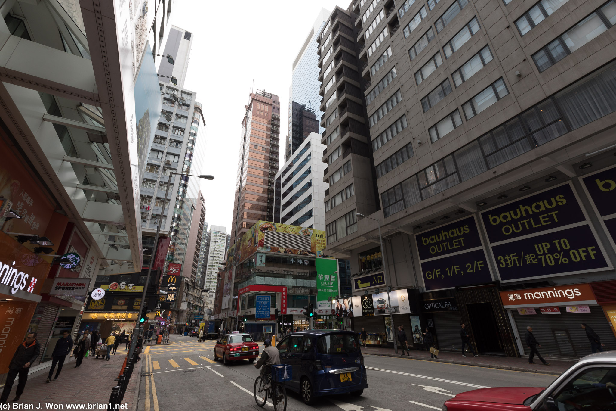 Sunday morning in Causeway Bay.