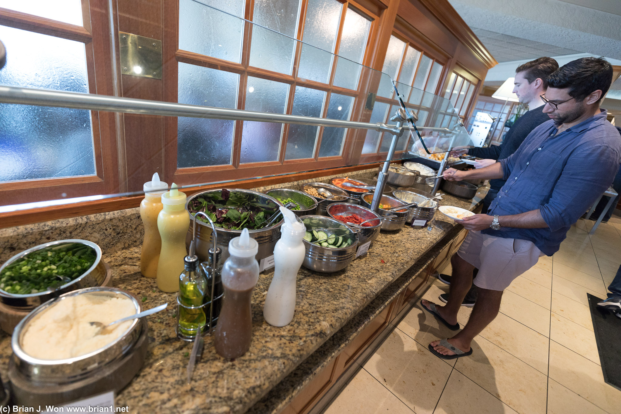 Typical US domestic airline club food.