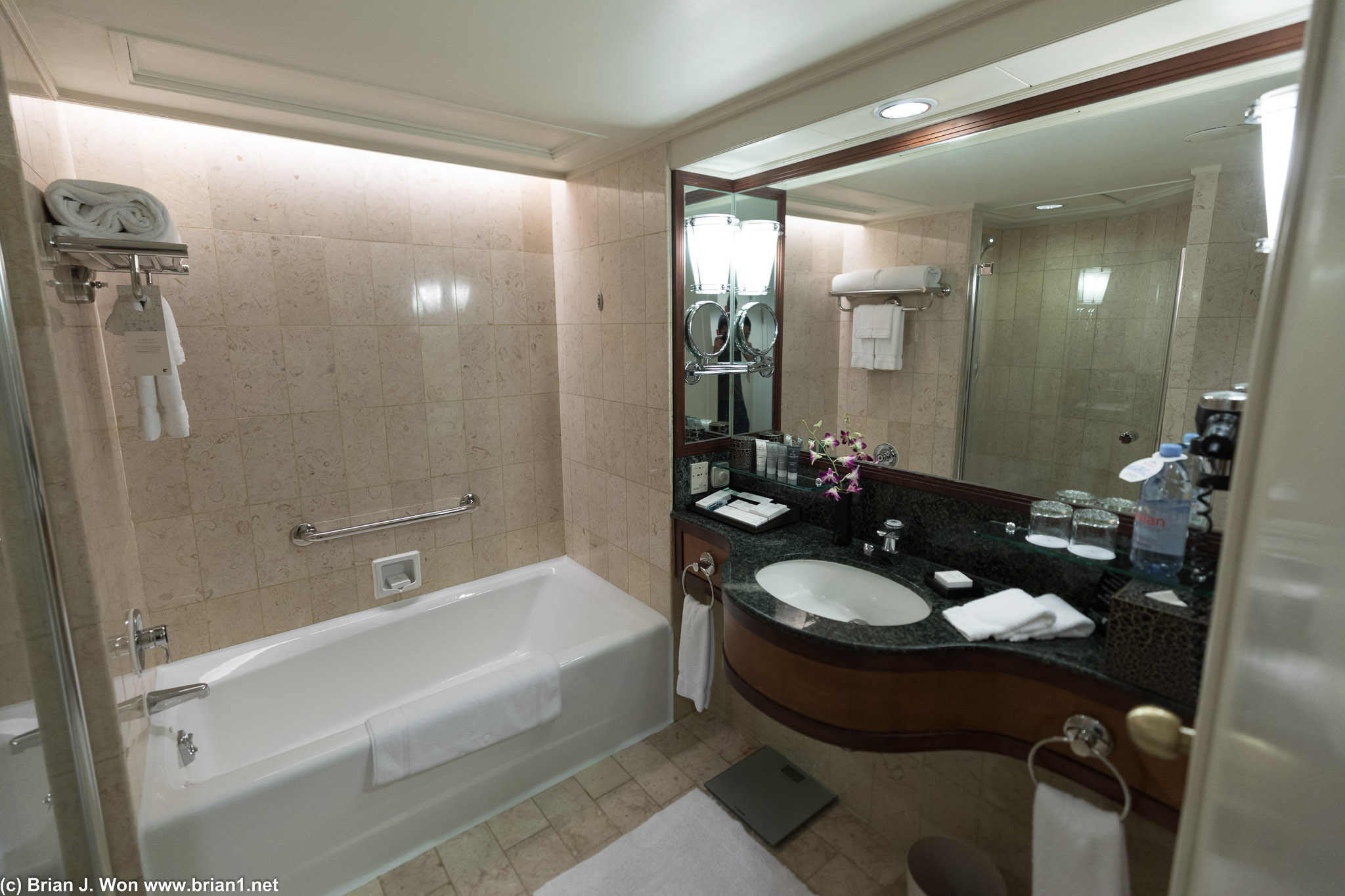 Bathroom at the JW Marriott.