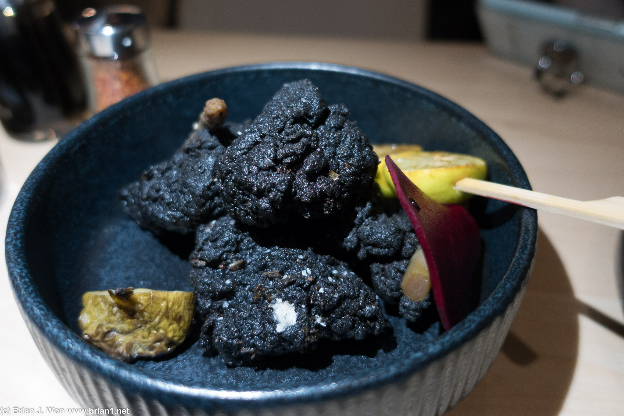 Karaage. Squid ink doesn't work.