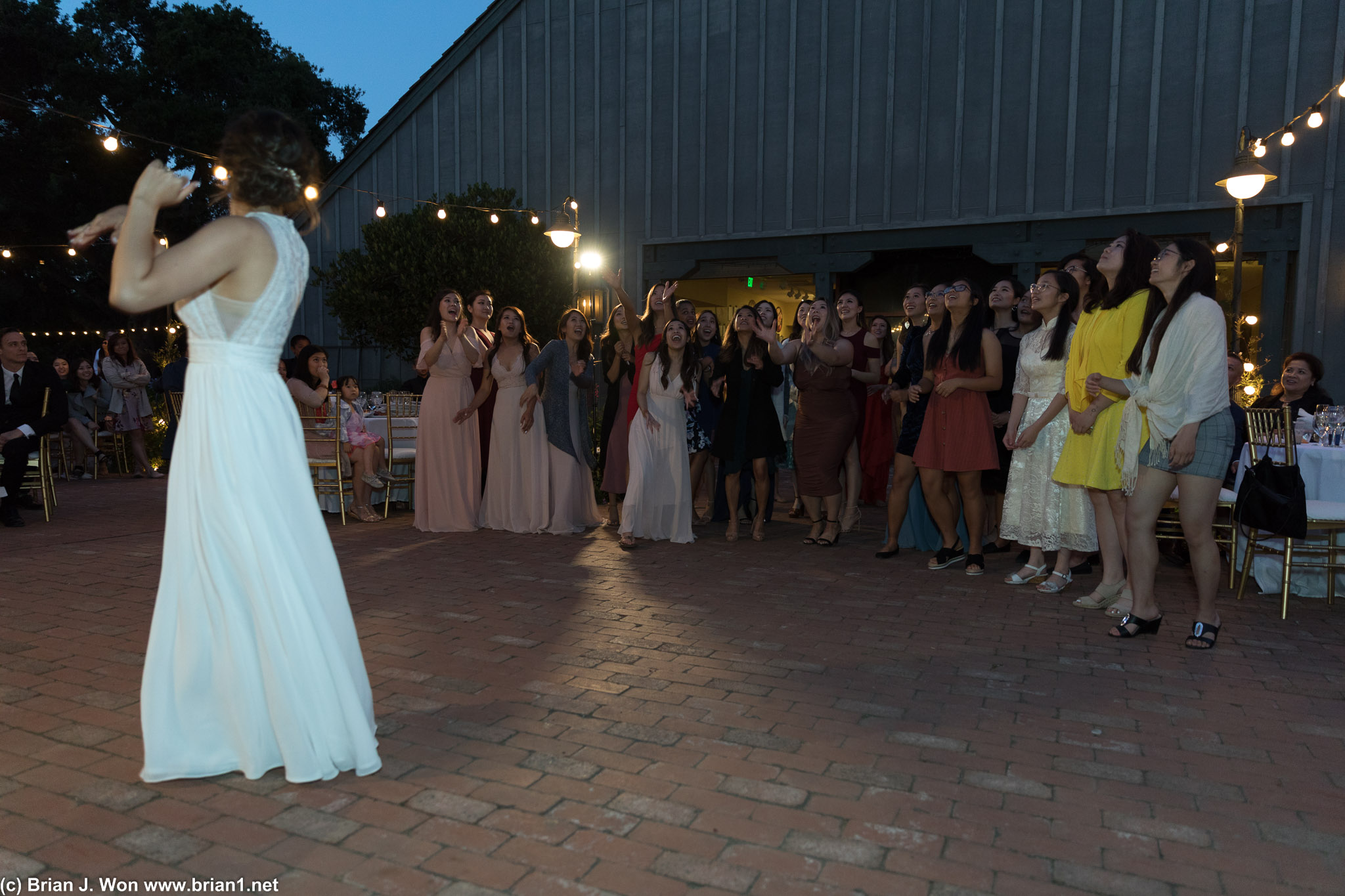 Bouquet toss.