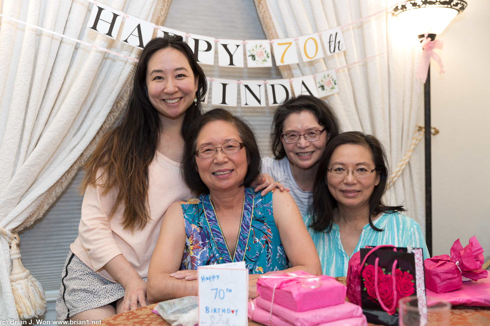 L to R: Gina, Mom, Aunt Judy, Aunt Pattey.