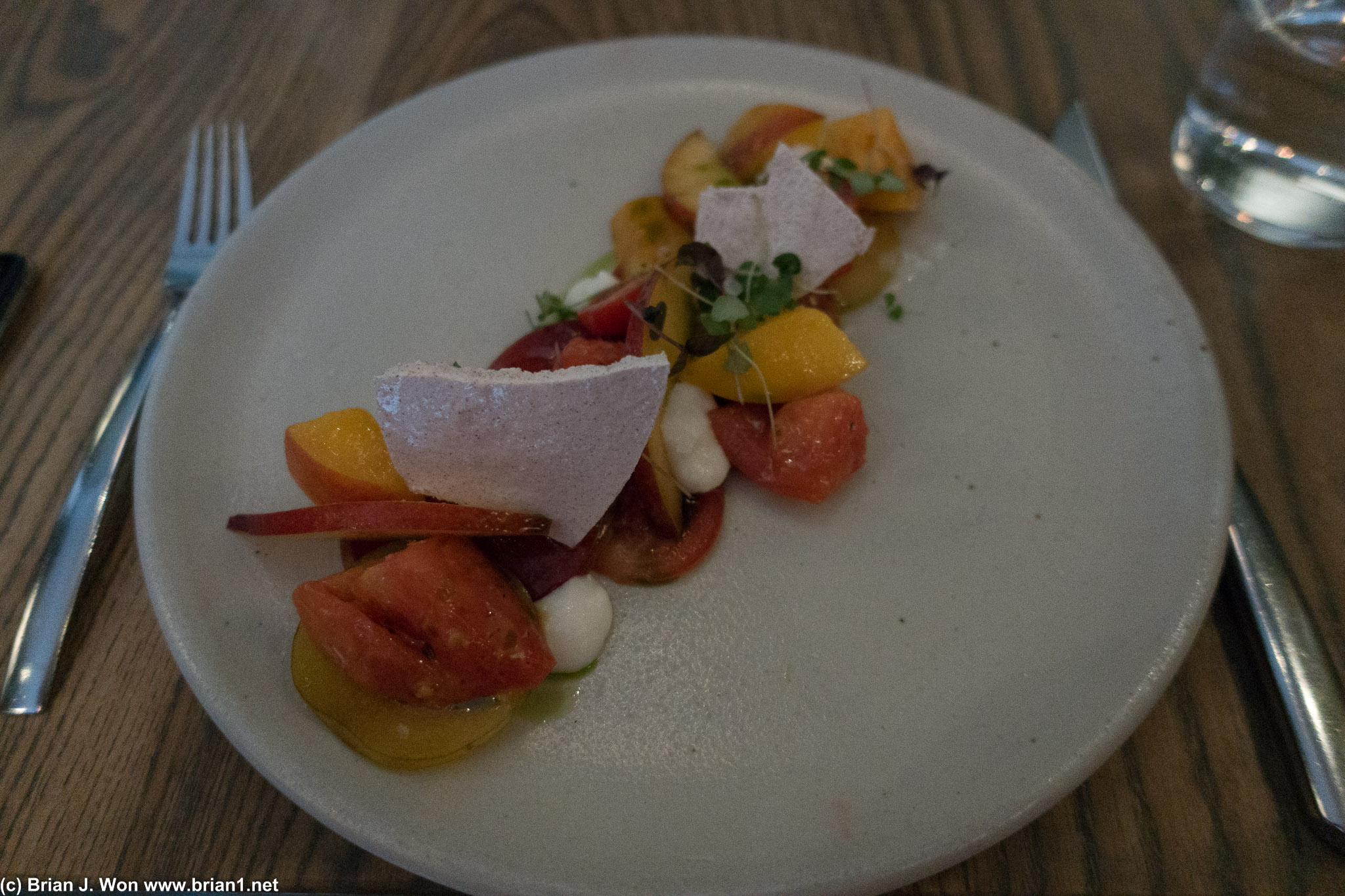 Stonefruit salad. Delicious.